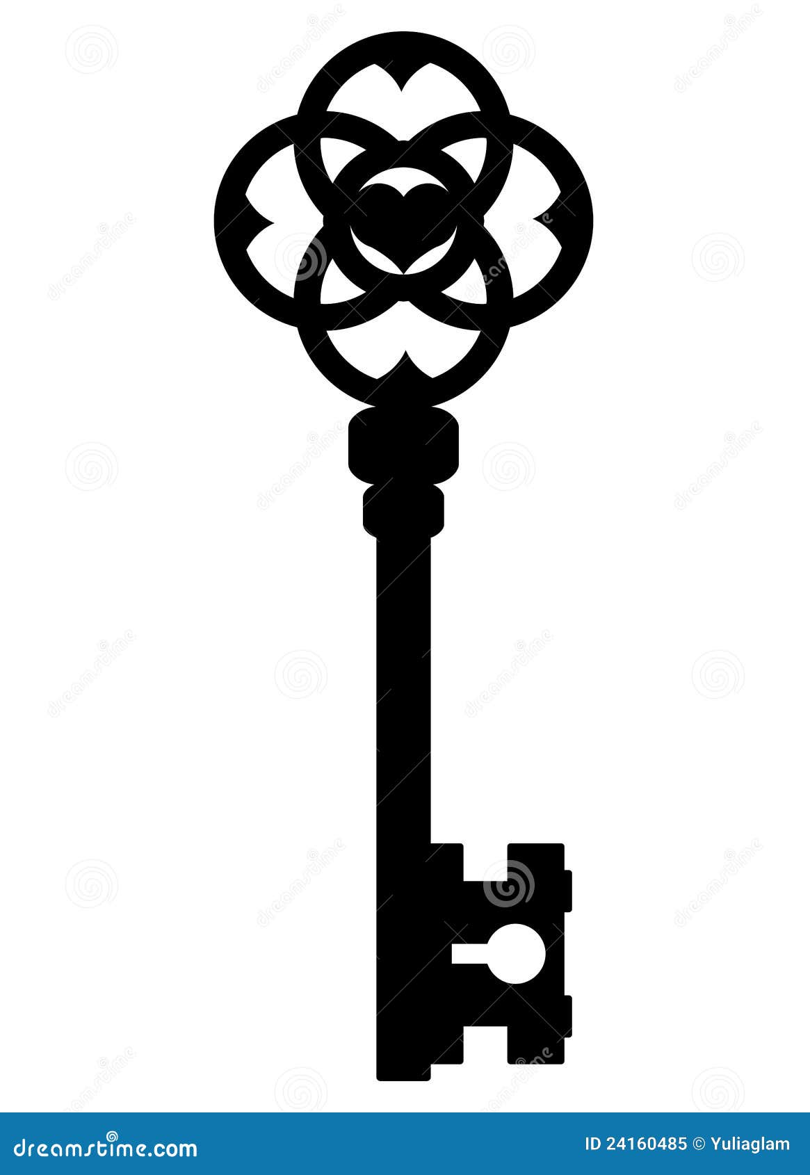 Illustration of key stock vector. Illustration of isolated - 24160485