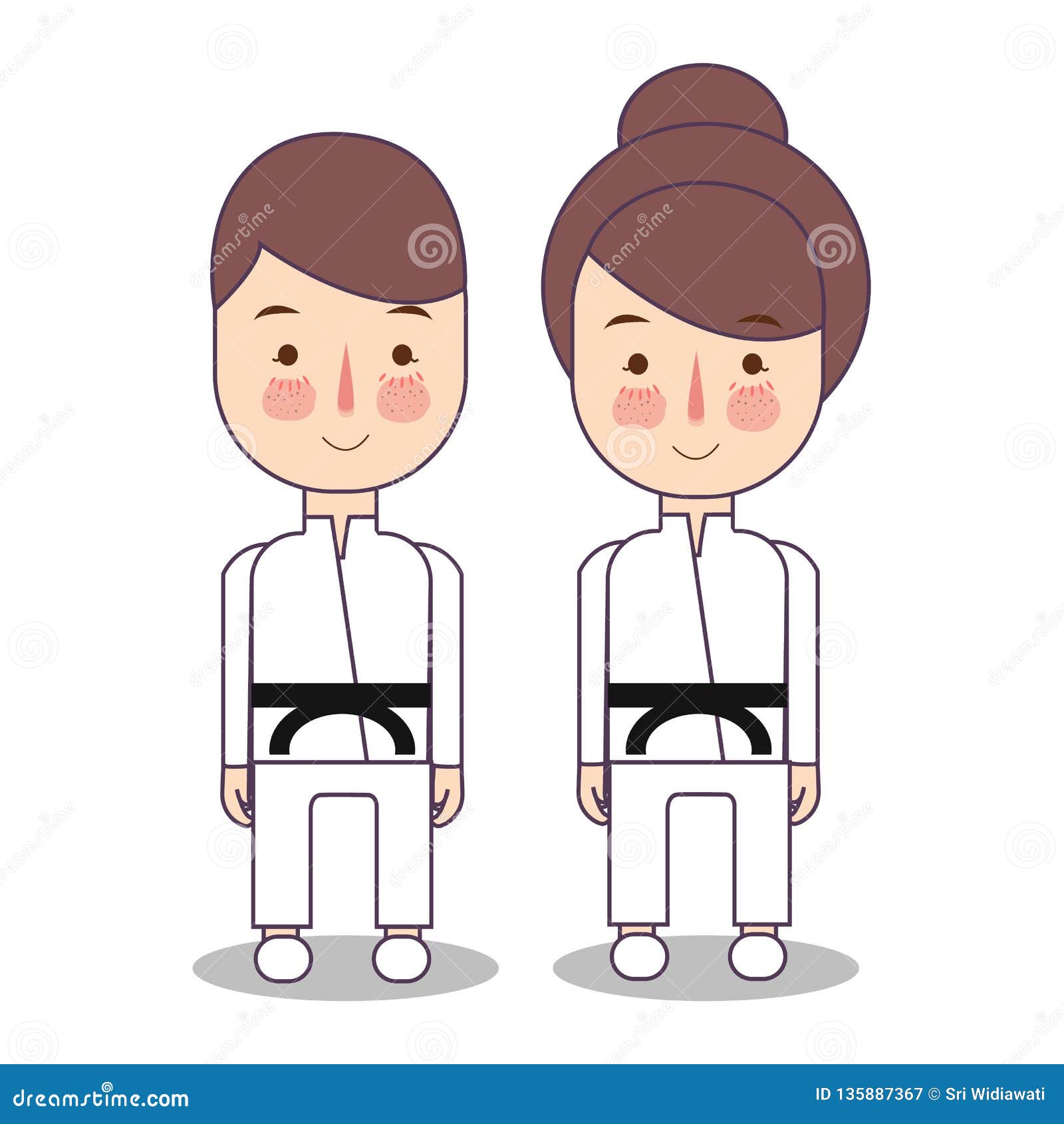 A Judo Girl In Seiza Position Royalty-Free Stock Image ...