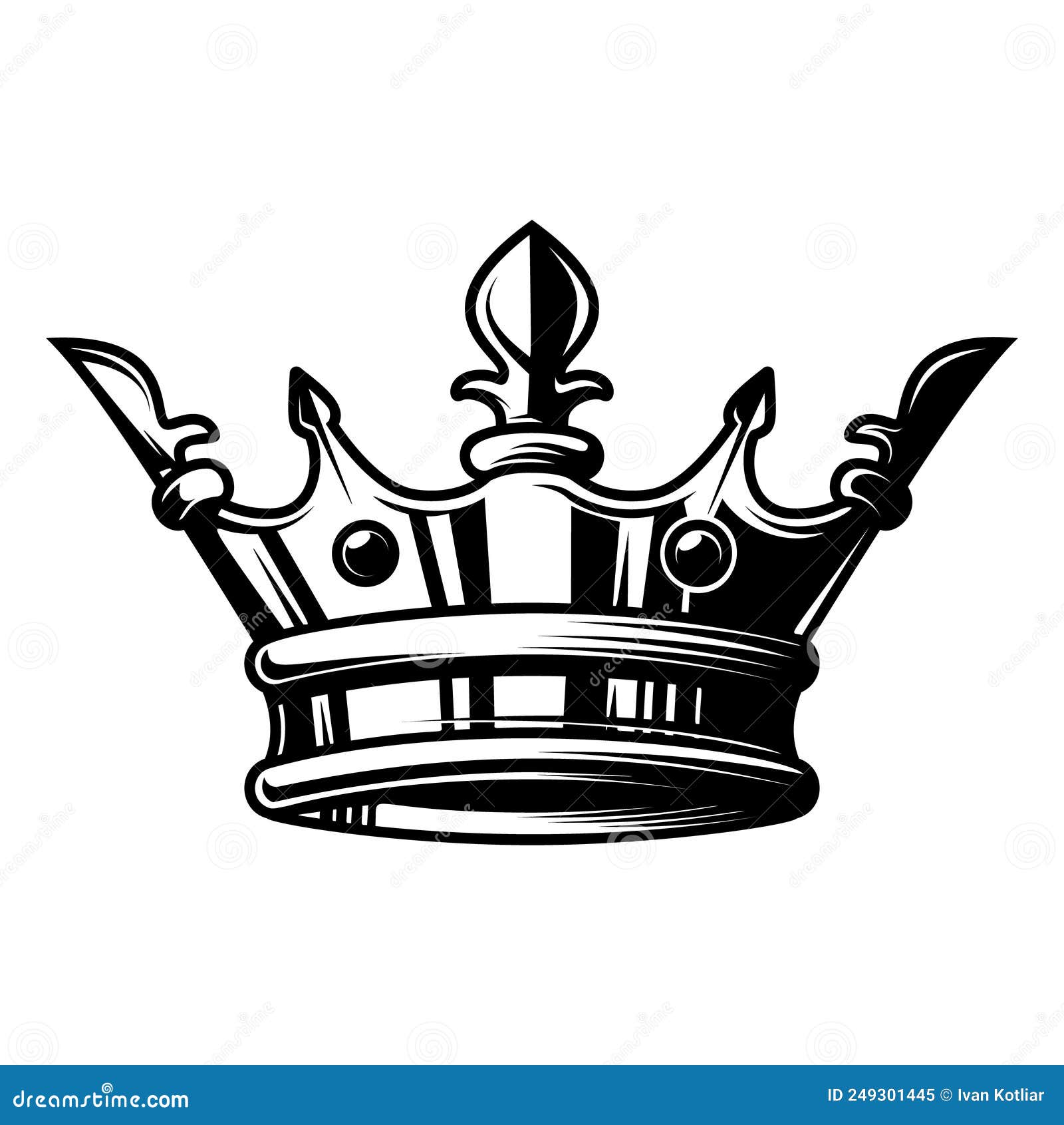 king crown drawing template