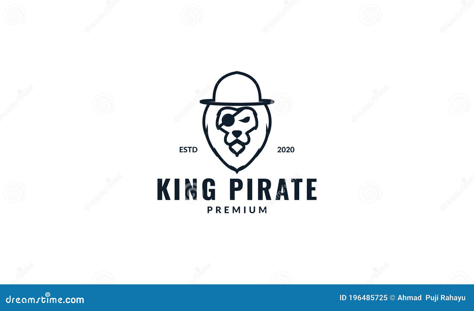 Premium Vector  Lion pirates esport mascot logo design