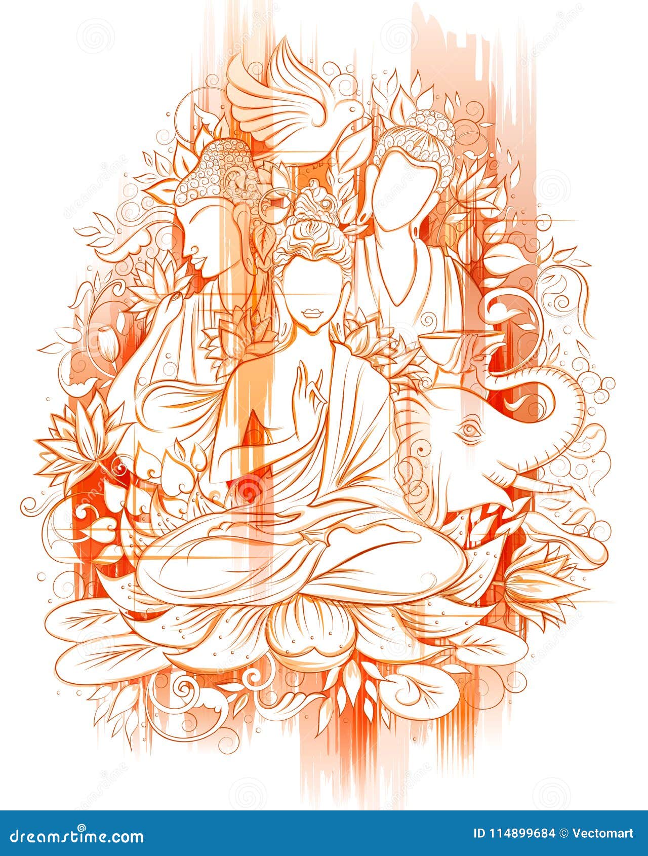 Painting Of Gautam Buddha Zentengl Art Art By - GranNino