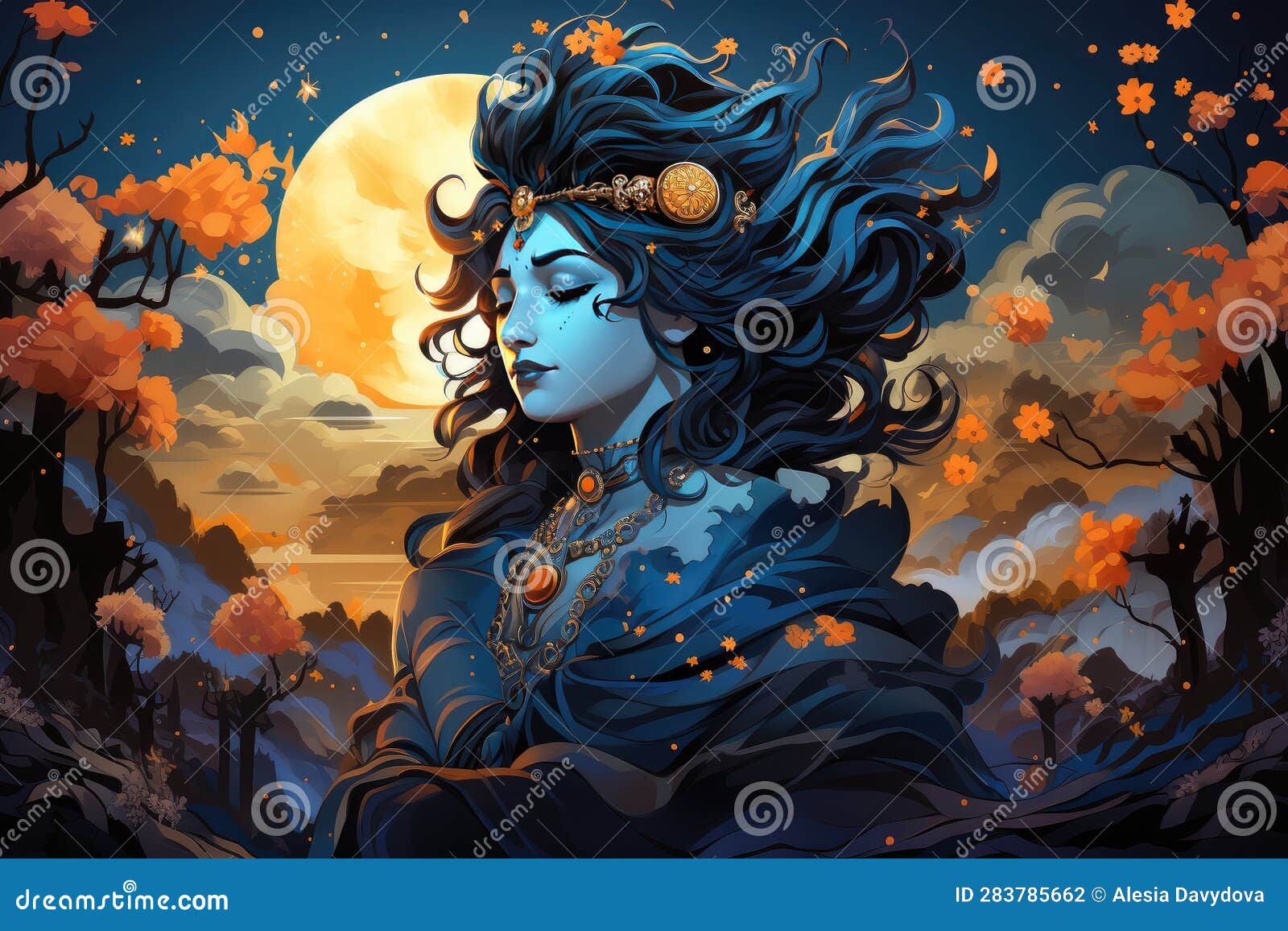 Lord krishna anime Wallpapers Download  MobCup