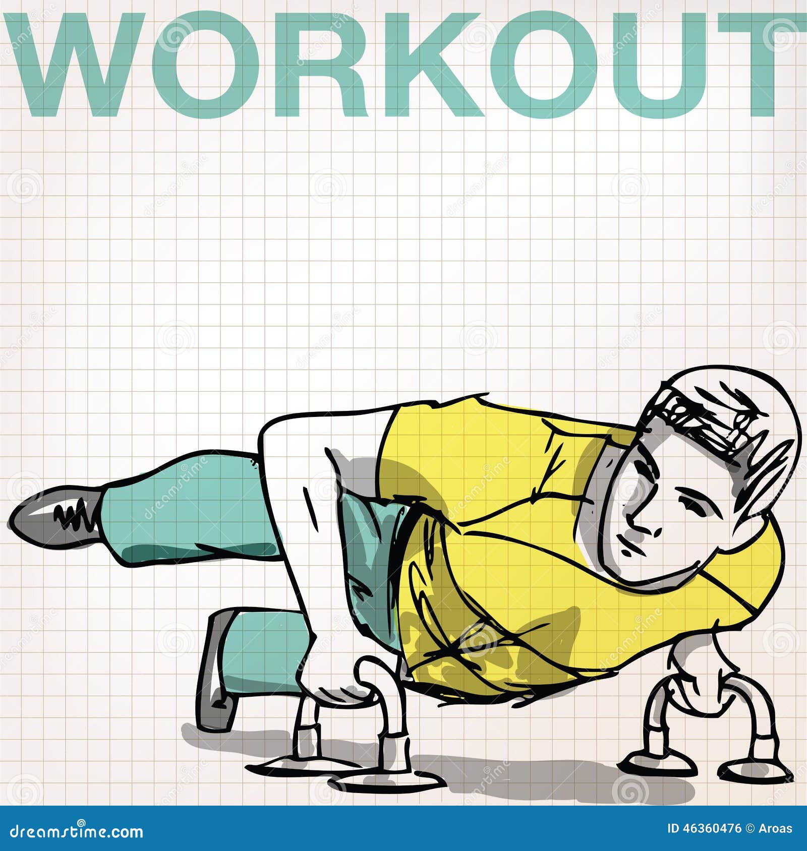 Illustration of Man Doing Pushups Bars Stock Vector Illustration of