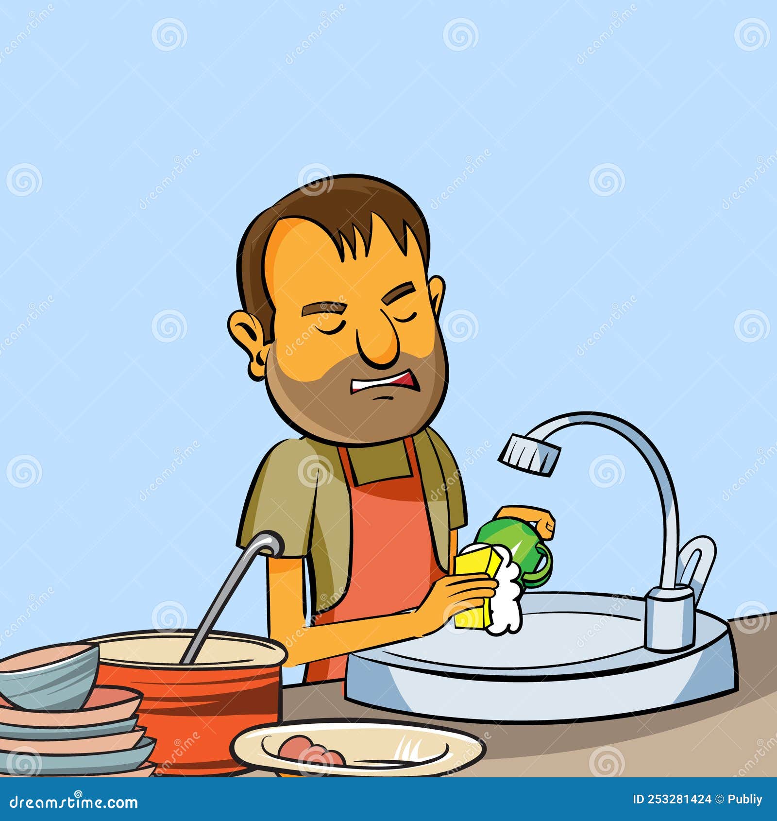 https://thumbs.dreamstime.com/z/illustration-man-who-washing-up-dishes-young-cartoon-isolated-background-253281424.jpg
