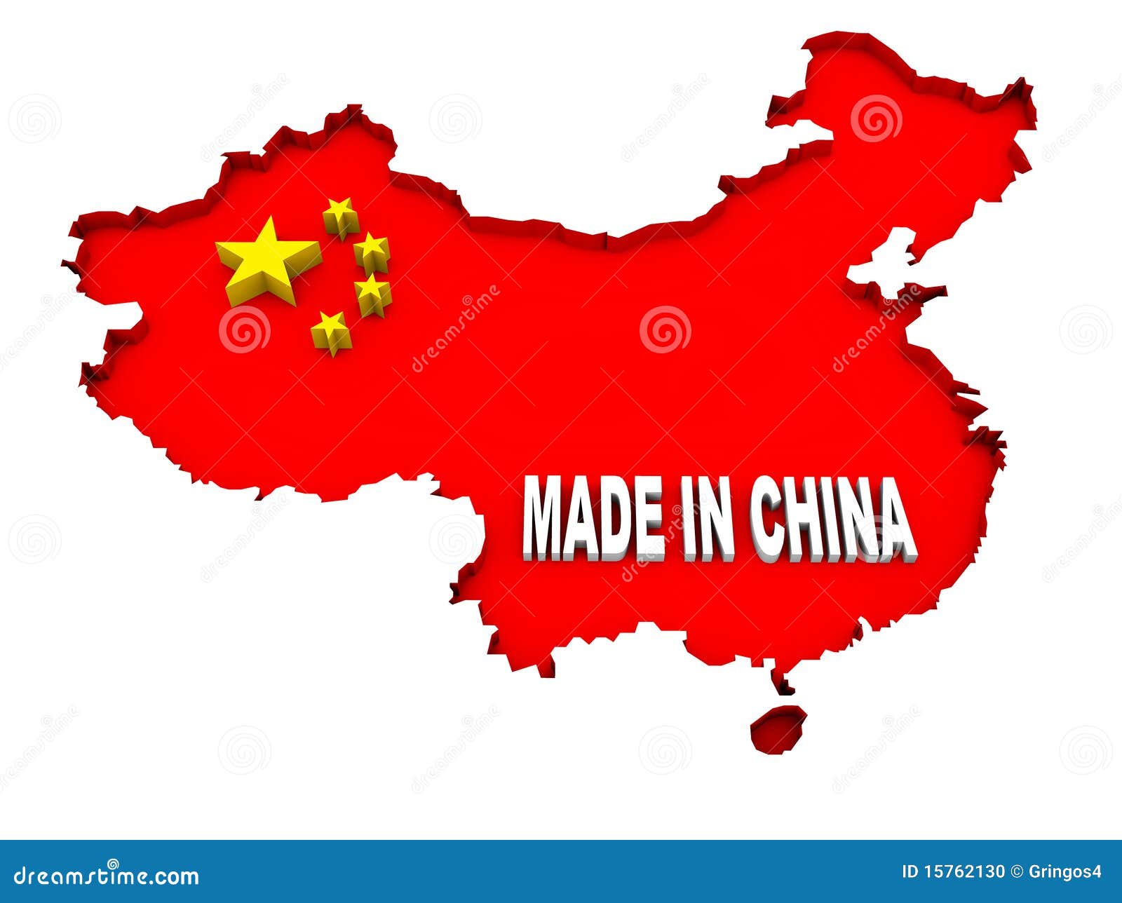 A Illustration Of The Map And Flag Of China Stock Photo Image 15762130