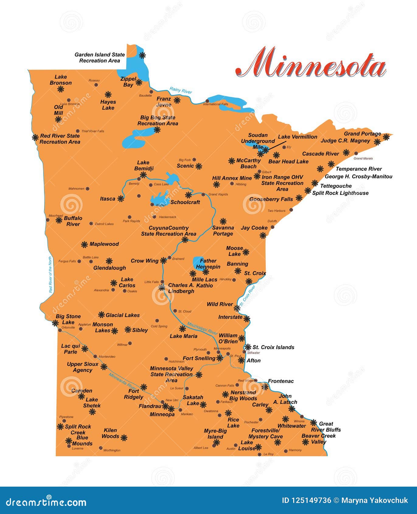 Map Of Minnesota Cities And Towns