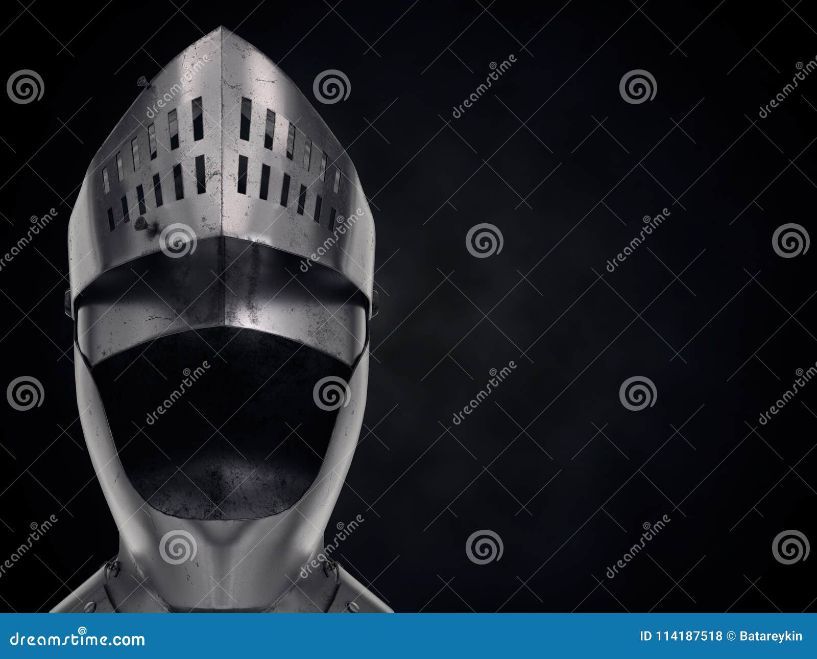  of medieval knight armet helmet