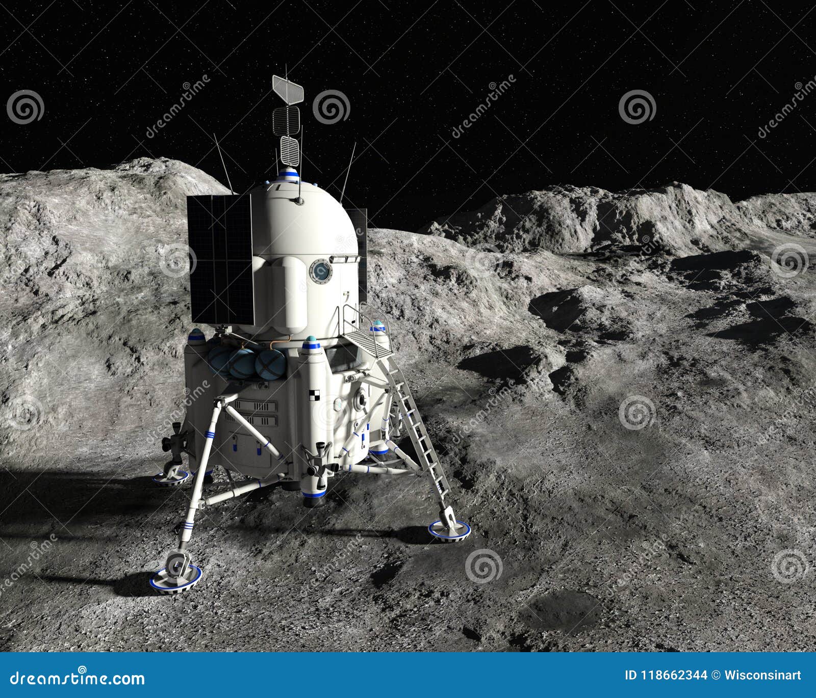 moon lunar landing module, space exploration