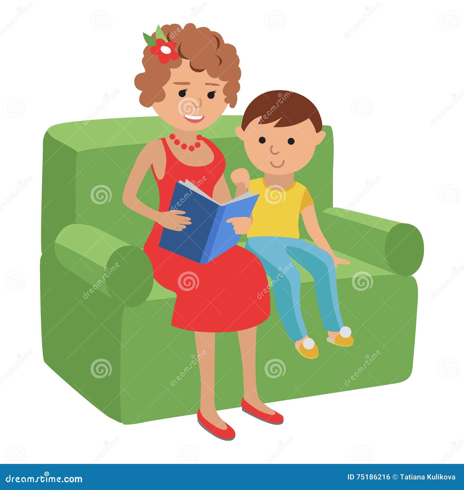 mother reading clipart - photo #34