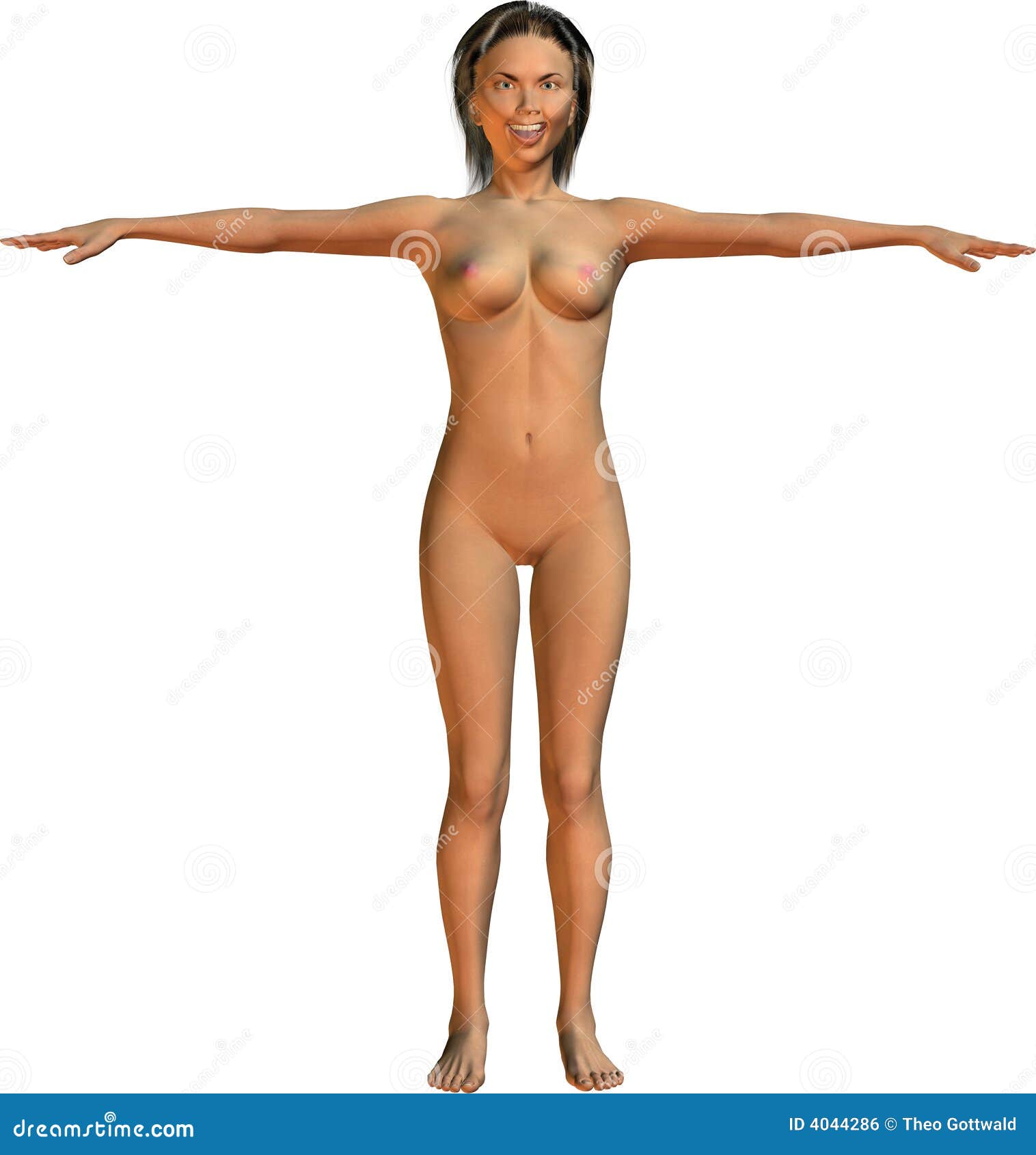 A naked woman