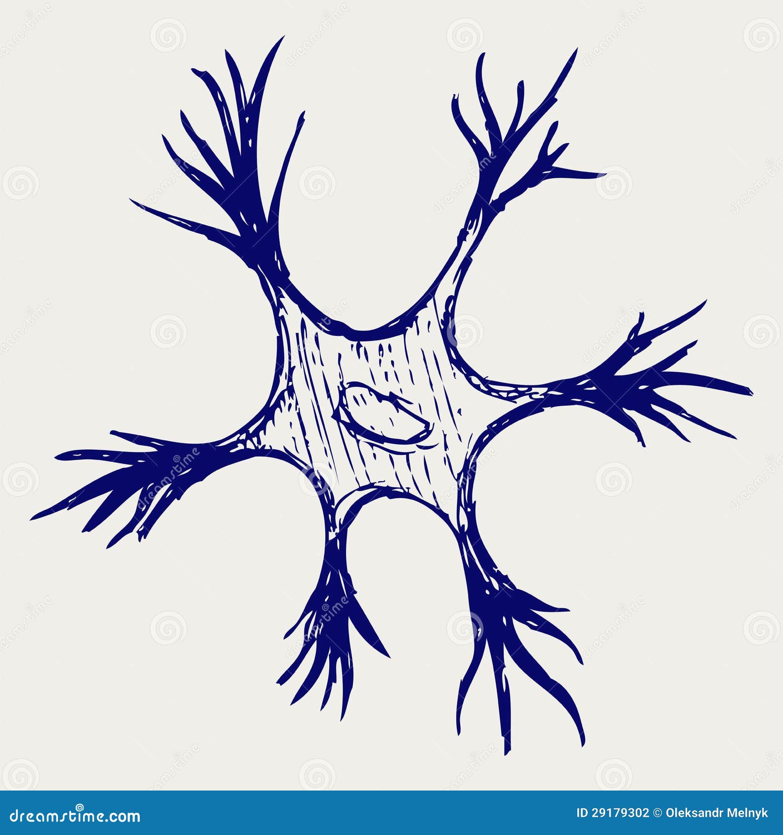 Illustration Neuron Stock Photography - Image: 29179302