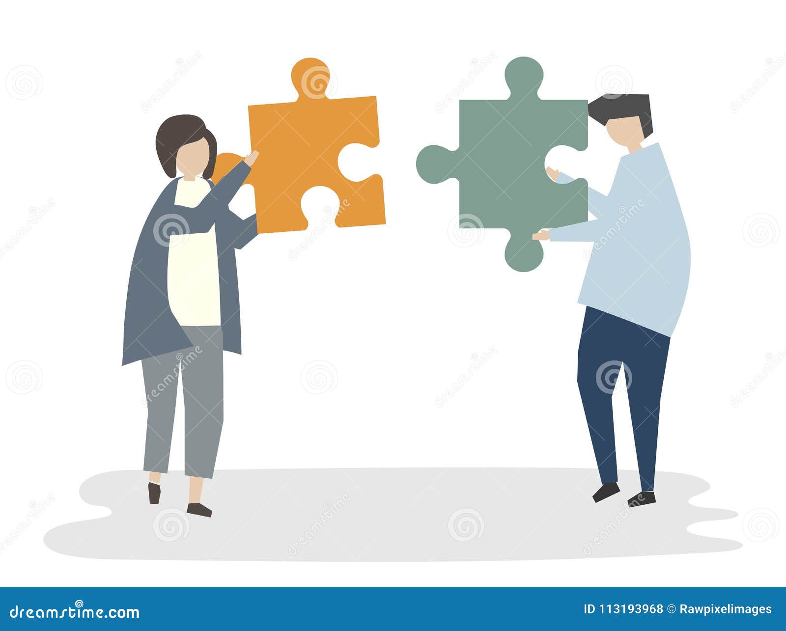 Illustration of People Avatar Teamwork Concept Stock Illustration ...