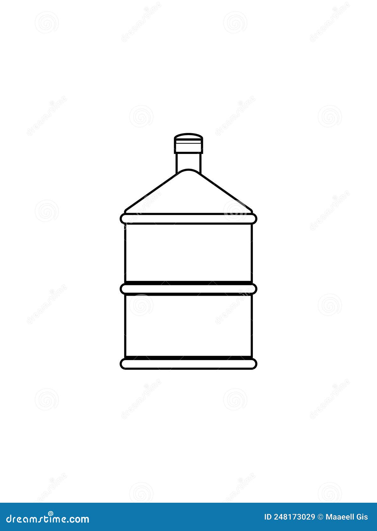 Illustration Picture a Gallon of Water Stock Illustration ...