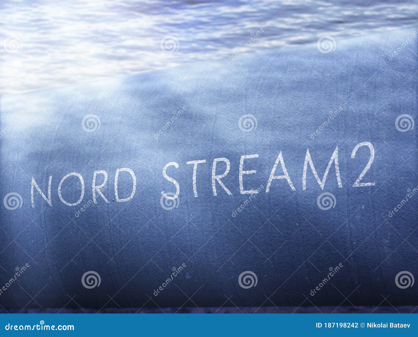  with a pipe and the inscription `nord stream 2` on it
