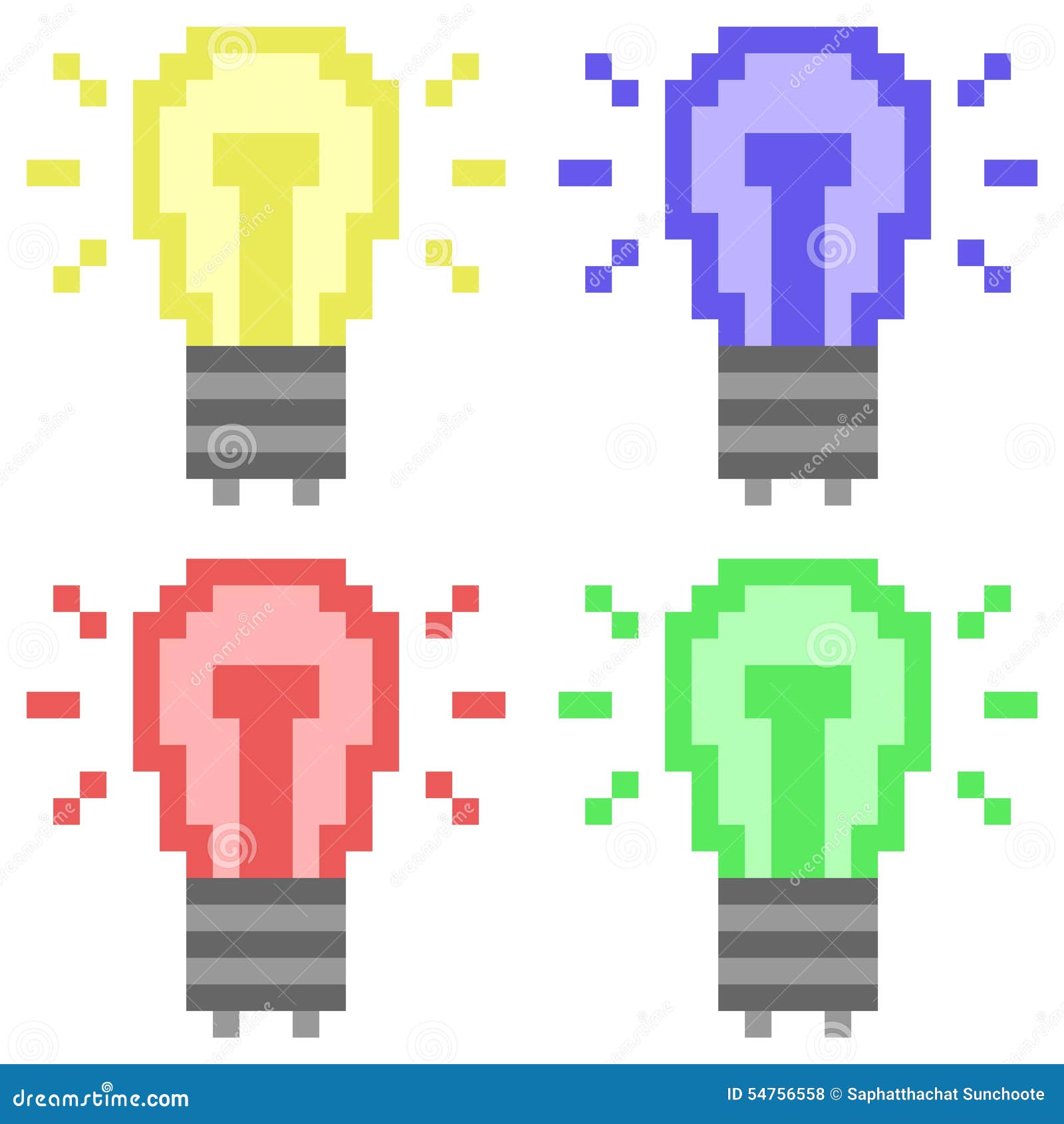 Illustration Pixel Art Icon Flashlight Stock Vector - Illustration of
