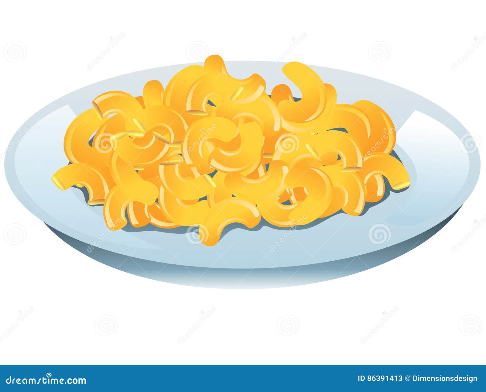 Mac and cheese stock vector. Illustration of macaroni - 86391413
