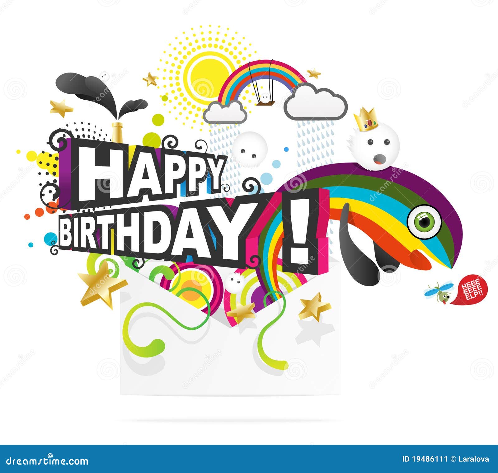 Illustration Pour La Carte De Joyeux Anniversaire Illustration De Vecteur Illustration Du Enveloppe Festif Illustration Pour La Carte De Joyeux Anniversaire Illustration De Vecteur Illustration Du Enveloppe Festif