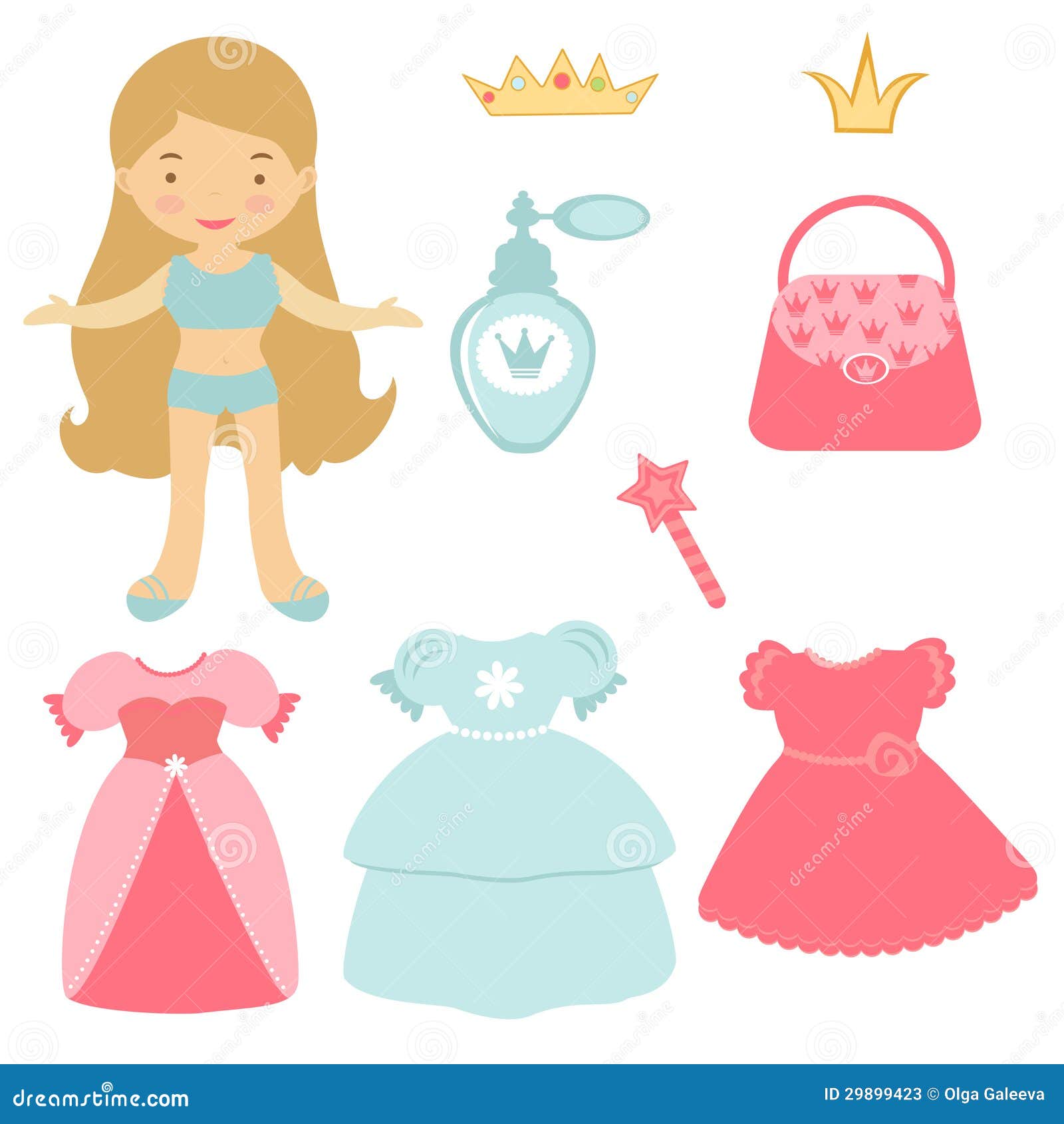 Princess Paper Dolls: Cut & Dress up| Fashion Activity Book| Paper dolls  for kids