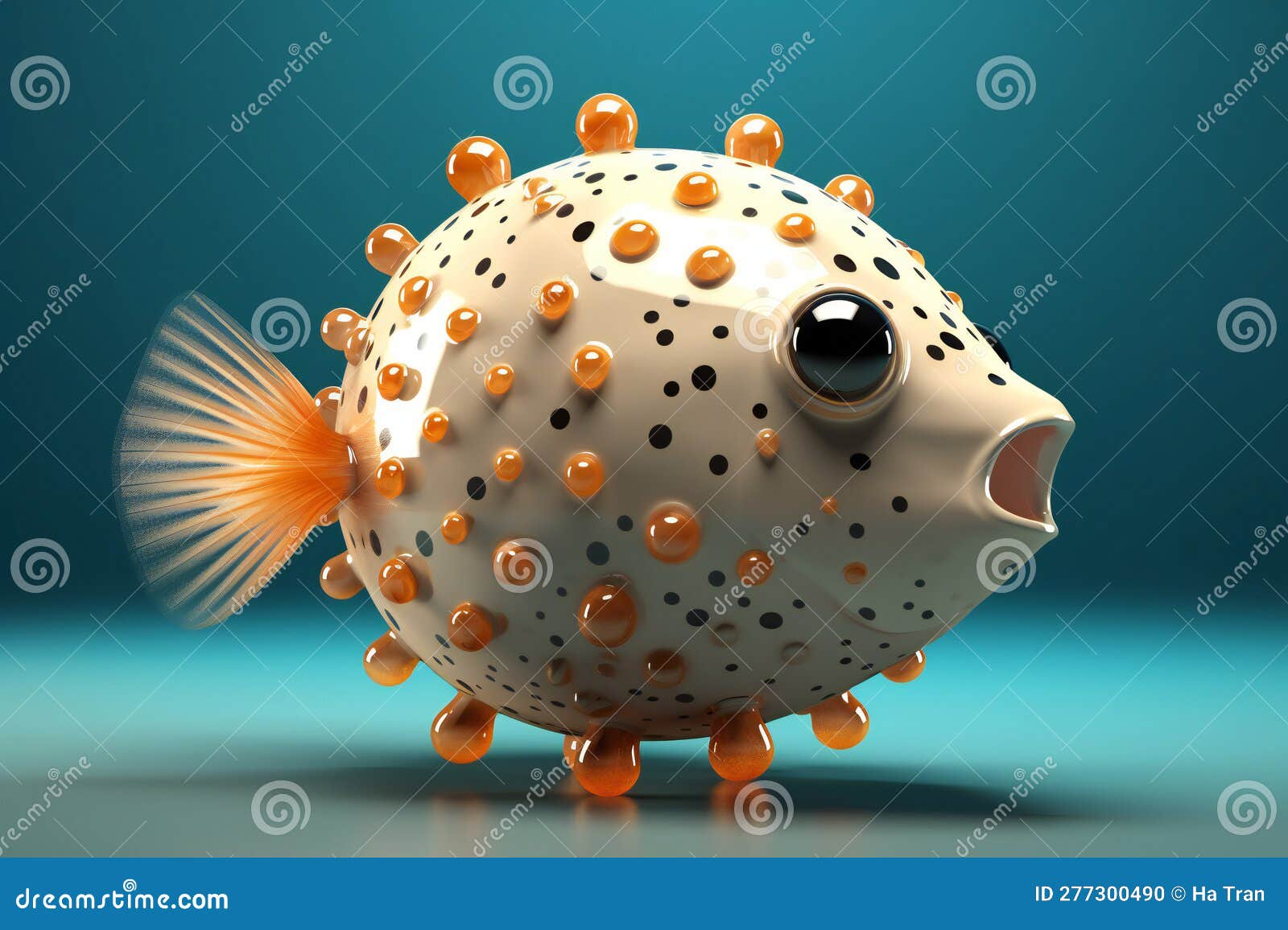 Puffer Fish, High Resolution Stock Illustration Illustration of pufferfish, blowfish 277300490