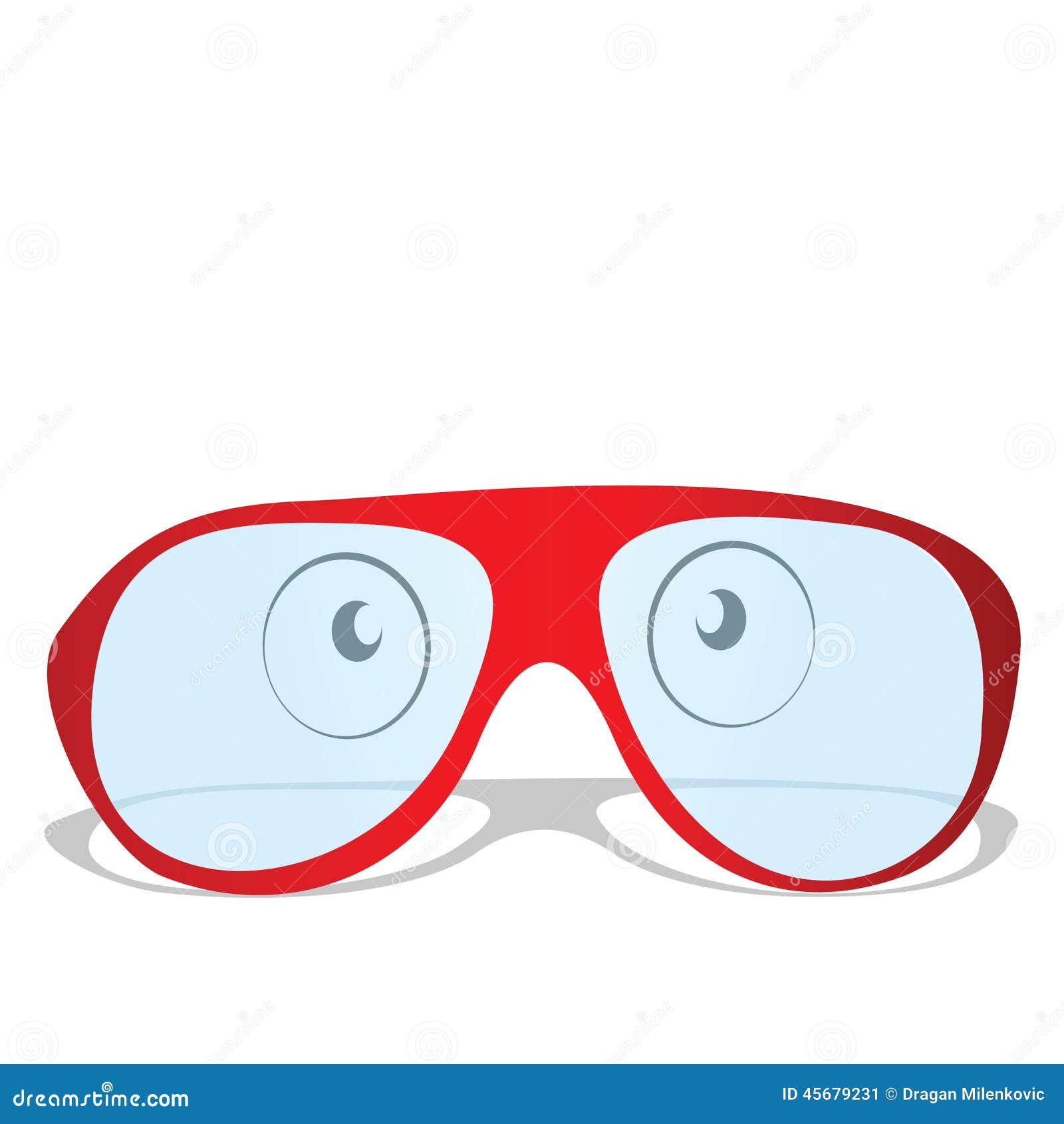Illustration of Red Glasses Vector Stock Vector Illustration of