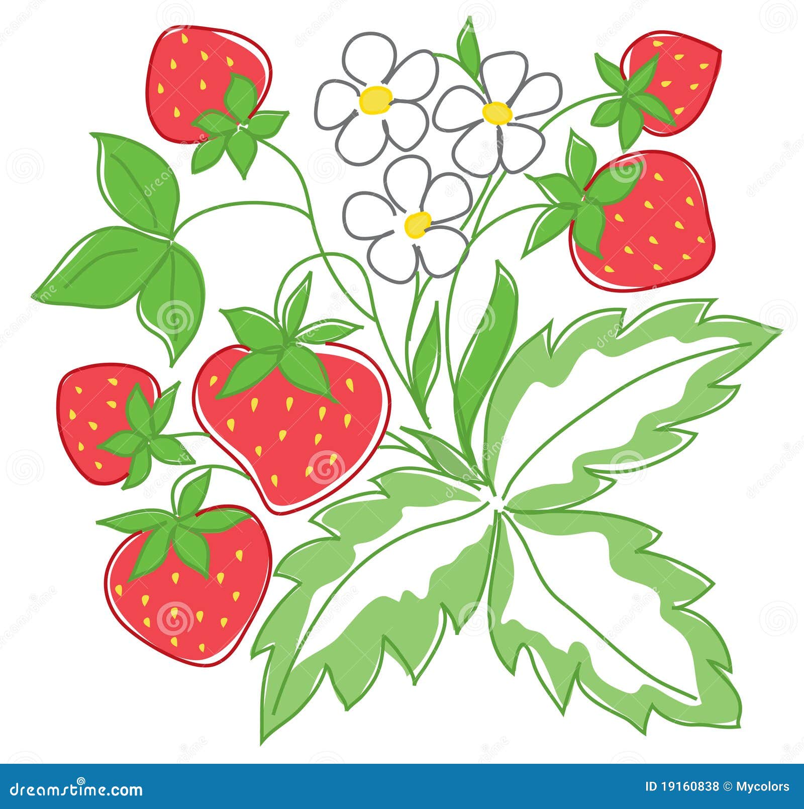 strawberry vine clipart - photo #35