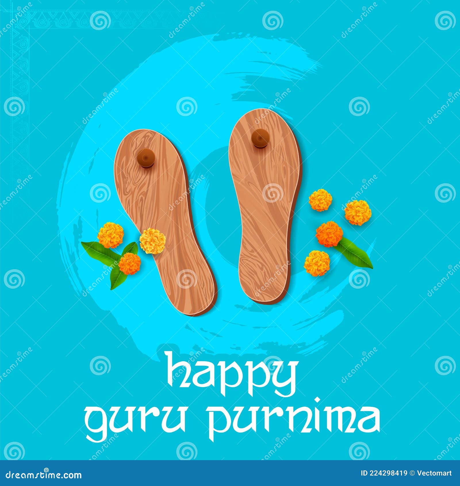 religious holiday background for happy guru purnima festival celebrated in india