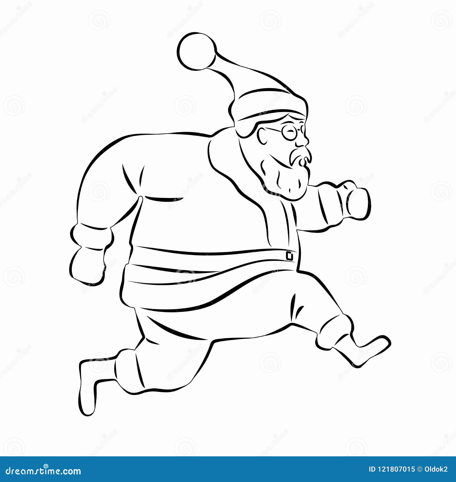 Illustration Of Santa Claus Vector Draw Stock Vector