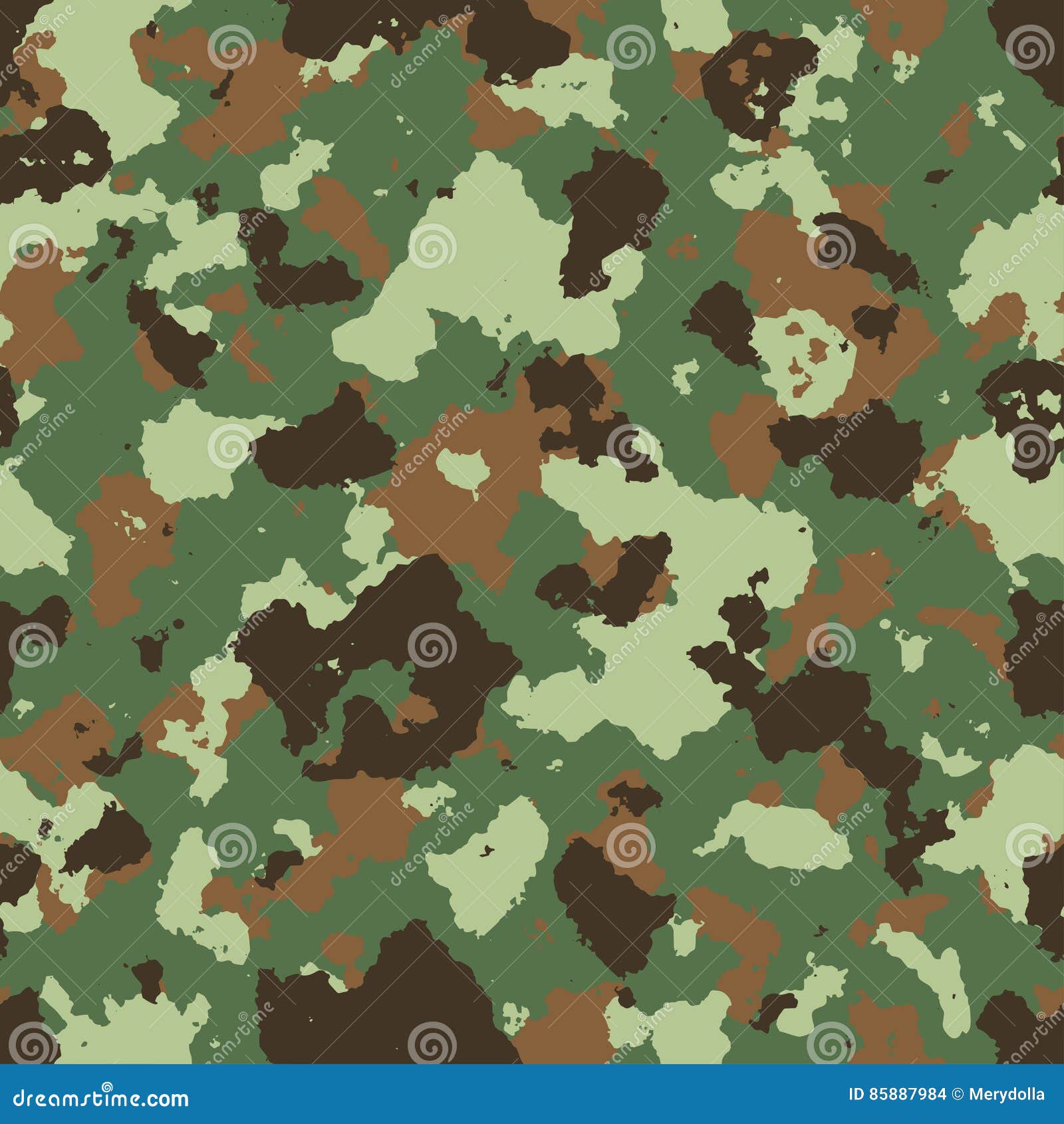 Illustration of Seamless Military Camouflage Pattern Stock Illustration ...