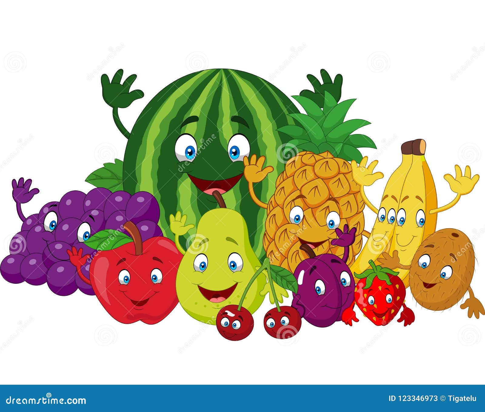 Set of Various Funny Cartoon Fruits Stock Vector - Illustration of nutrition, funny: 123346973 Set of Various Funny Cartoon Fruits Stock Vector - Illustration of nutrition, funny: 123346973
