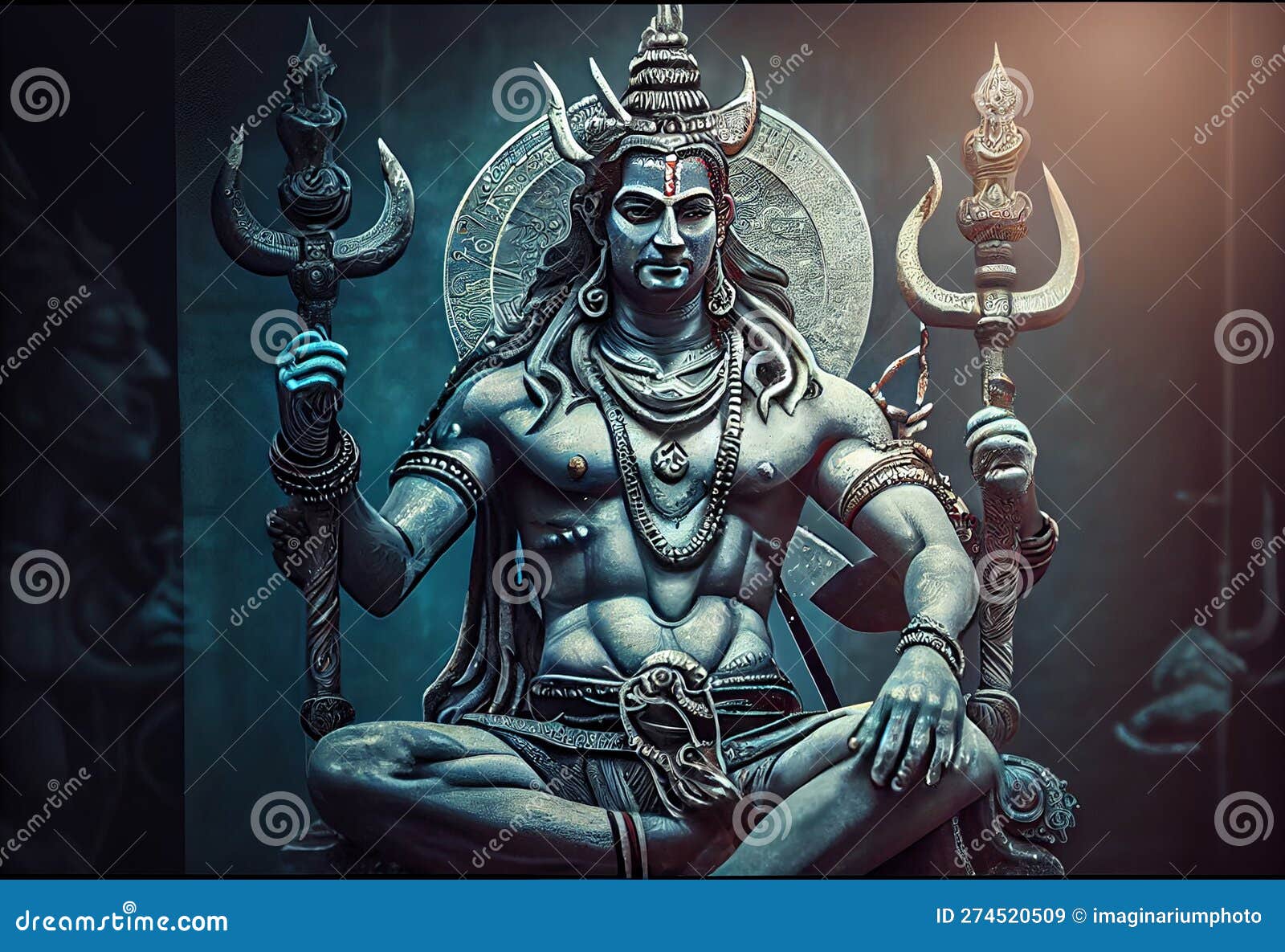 Illustration of Shiva God Wallpaper Background. Hindu God Shiva ...