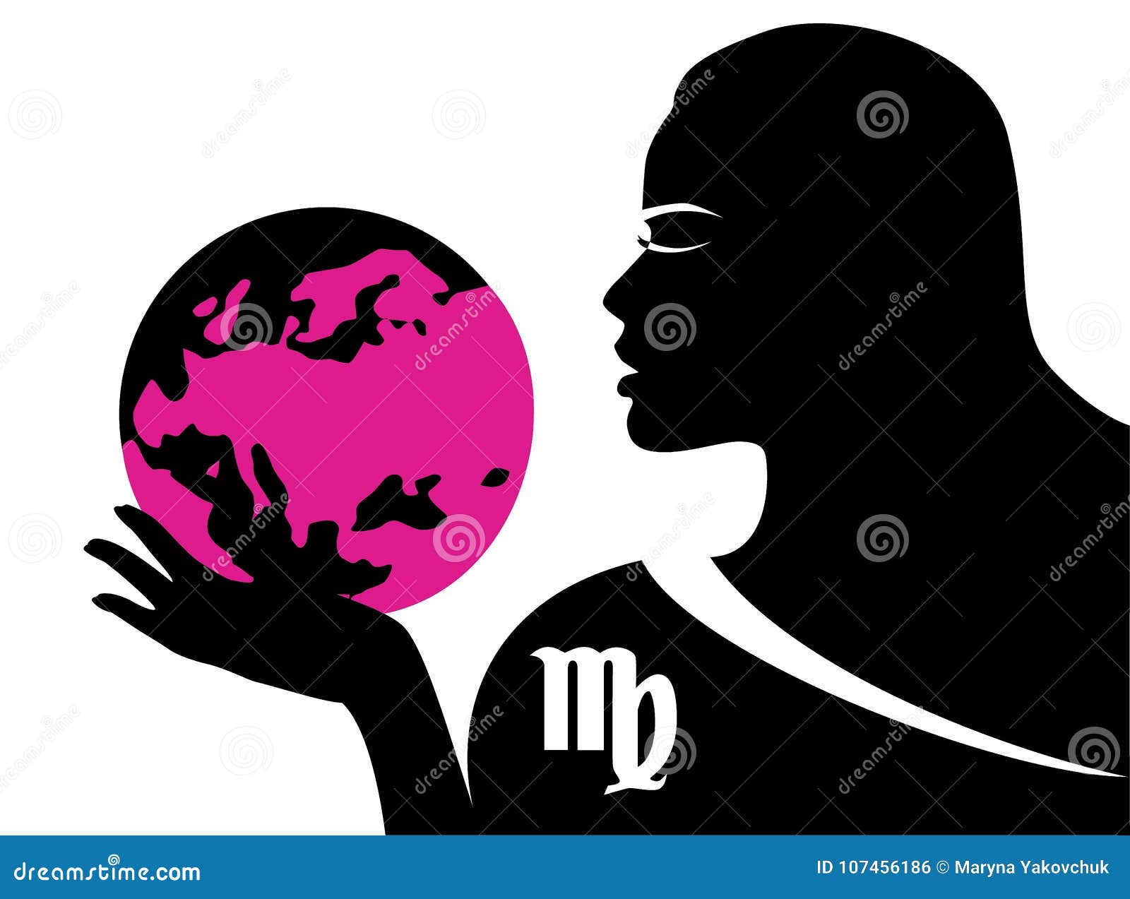 Some virgo lady stock vector. Illustration of gloss 107456186