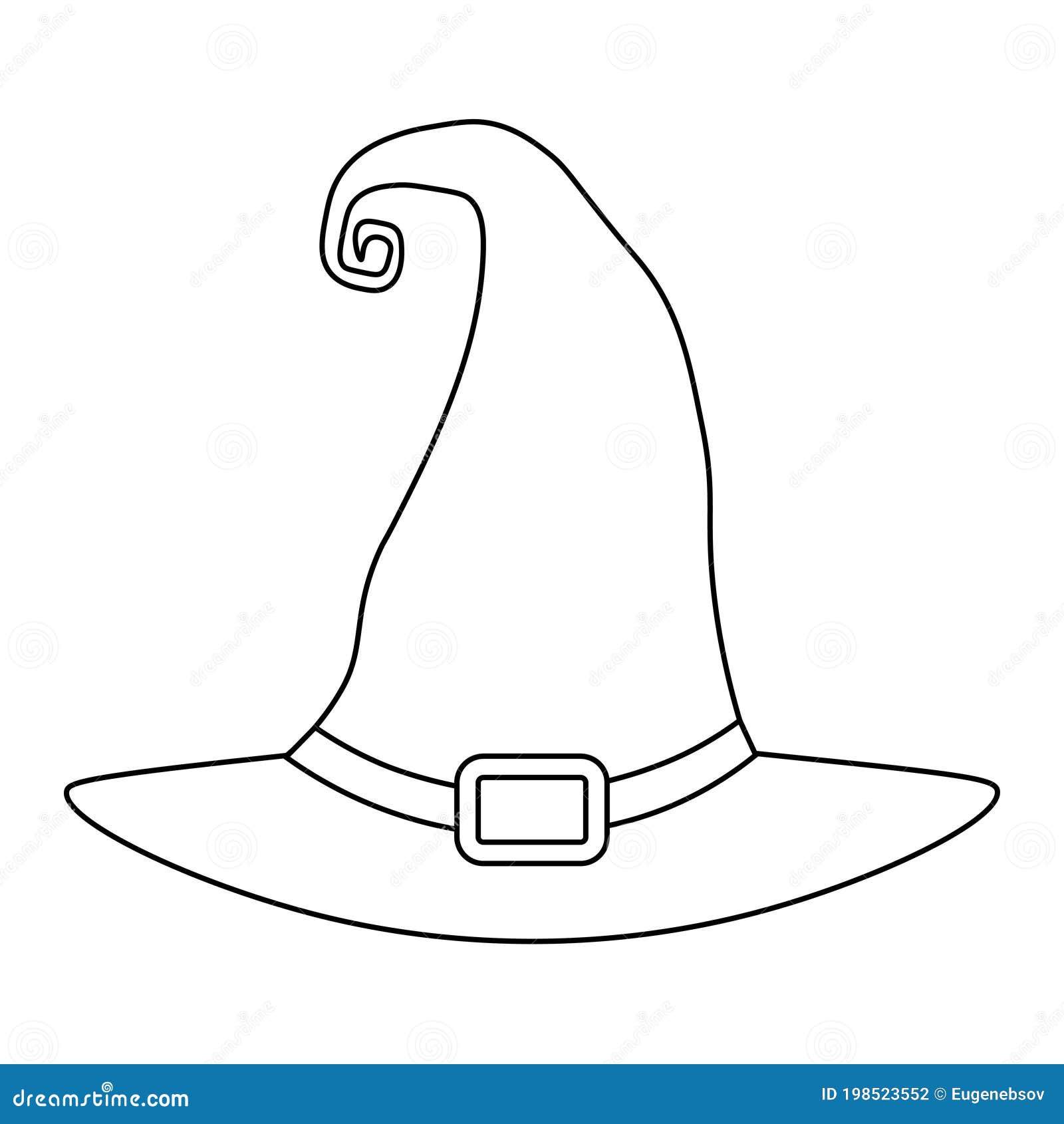 Chapeau De Sorcière Dessin Facile Illustration Simple De Vieux Chapeau De Sorcière Pour Le Jour D'Halloween Illustration de Vecteur - Illustration du monstre, magie: 198523552