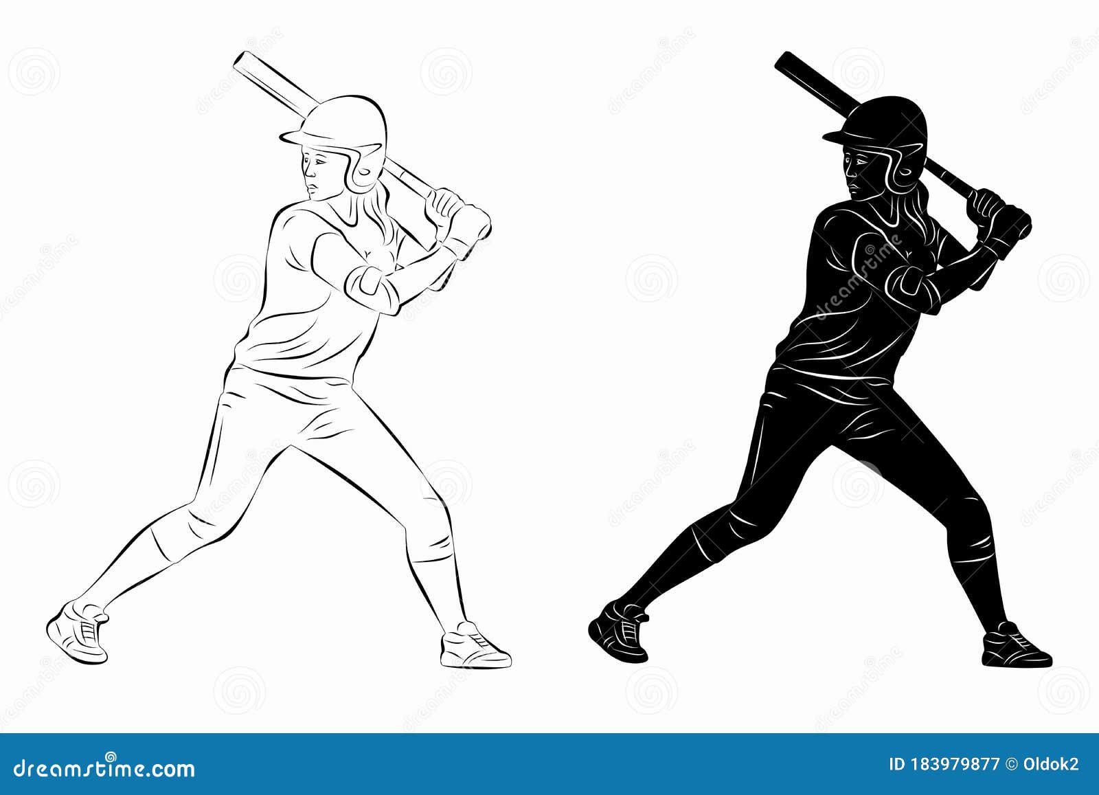 softball silhouette clip art