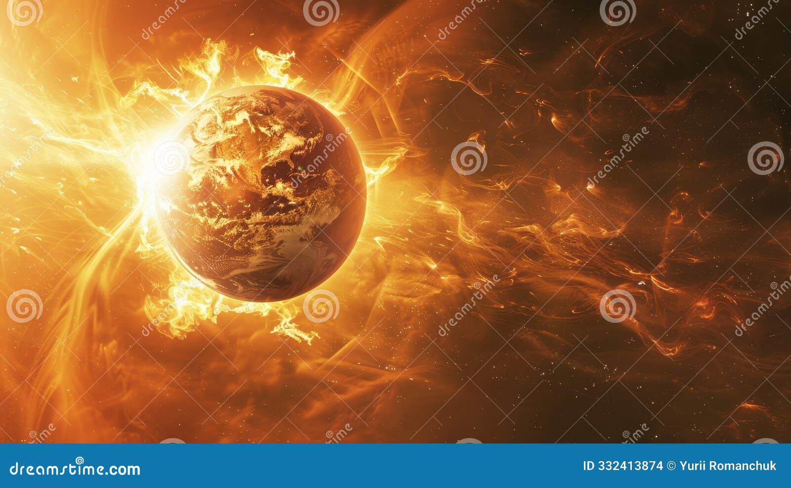 Radiation Hitting Earth Tonight 2017 Illustration Of Solar Rays Hitting Earth, Showcasing Magnetic Field