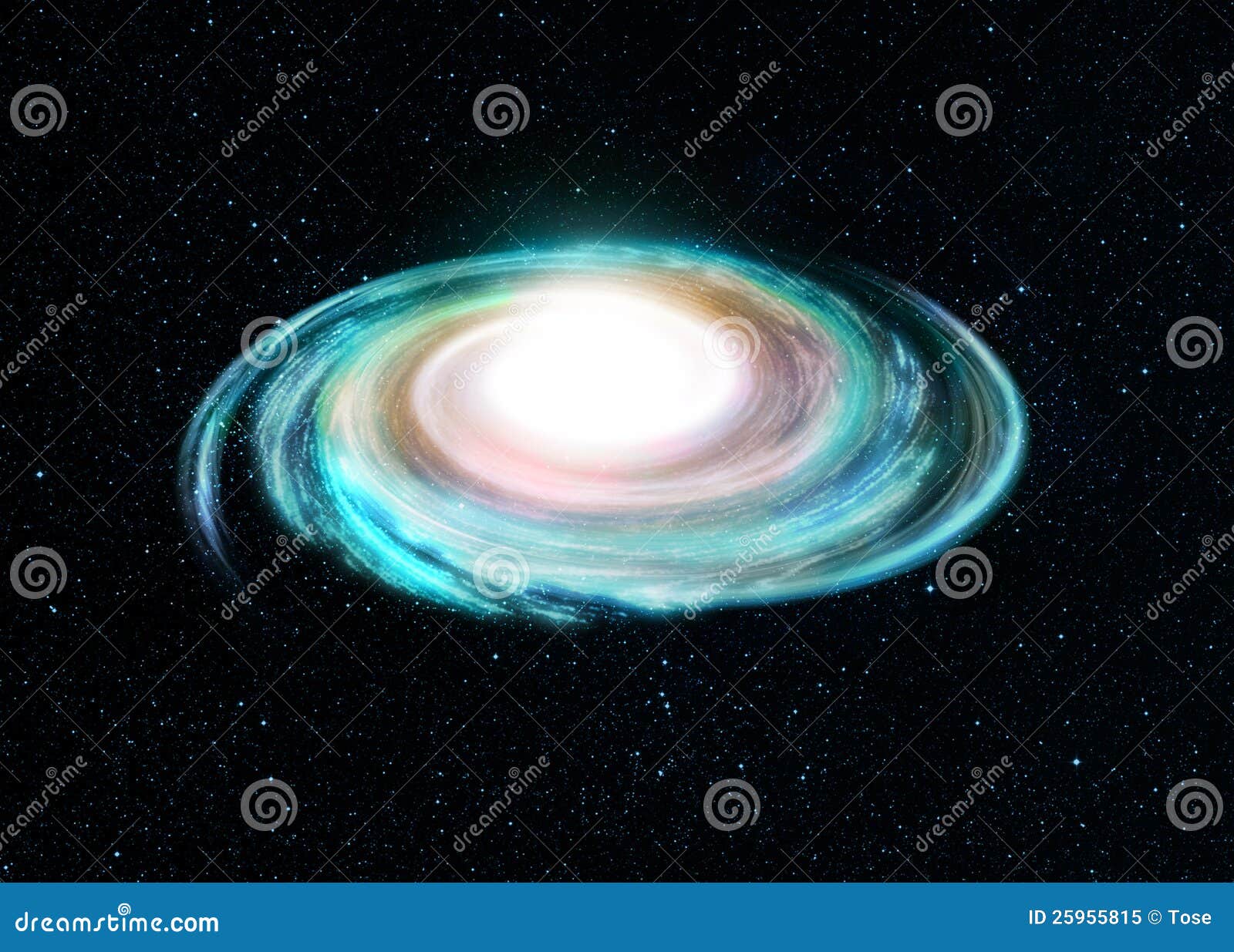 Illustration of a Spiral Galaxy