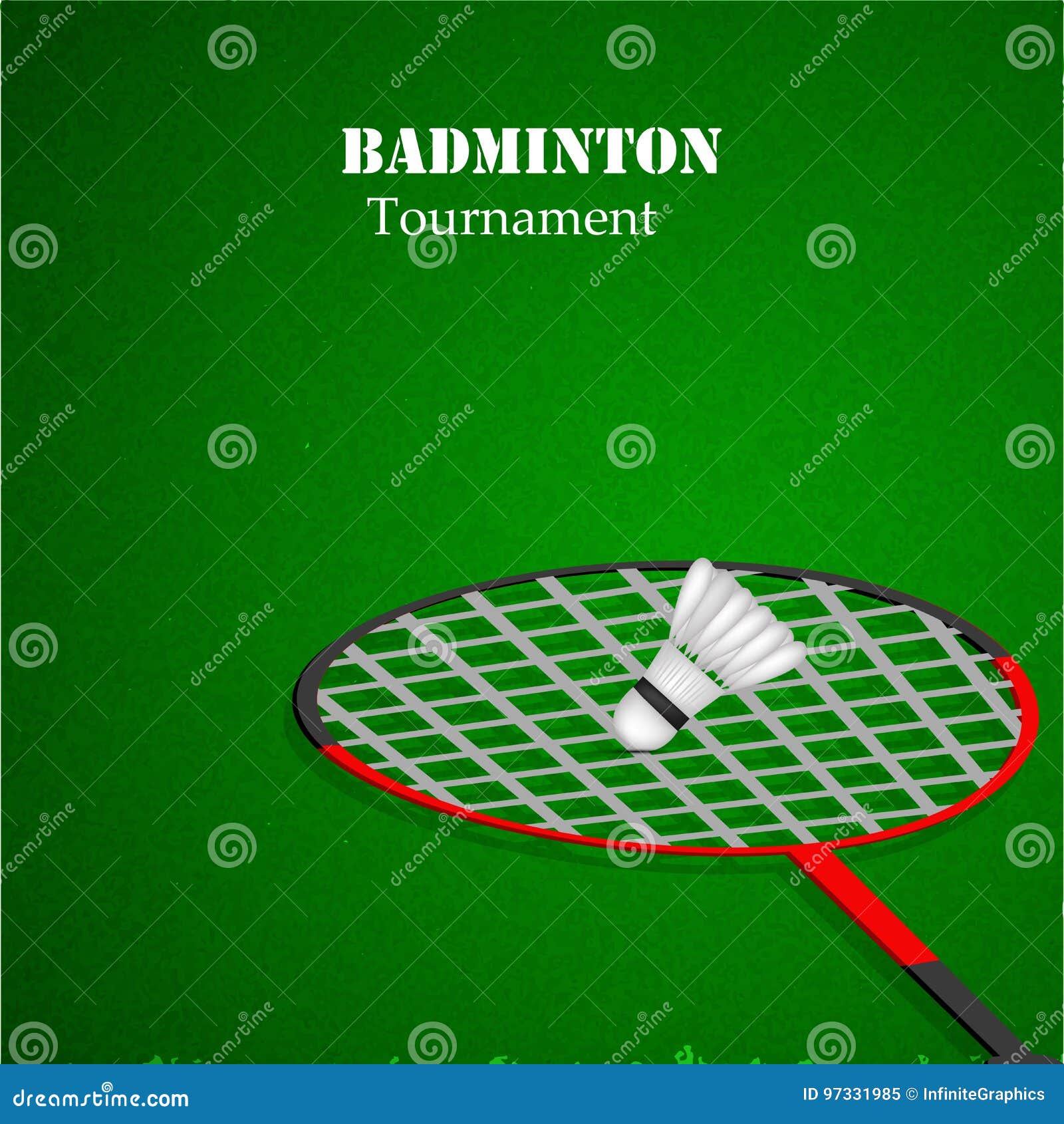 Illustration of Sport Badminton Background Stock Vector Illustration