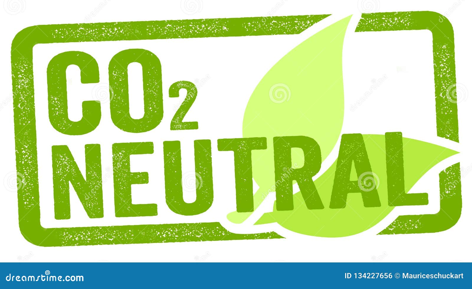  of a stamp with co2 carbon neutral