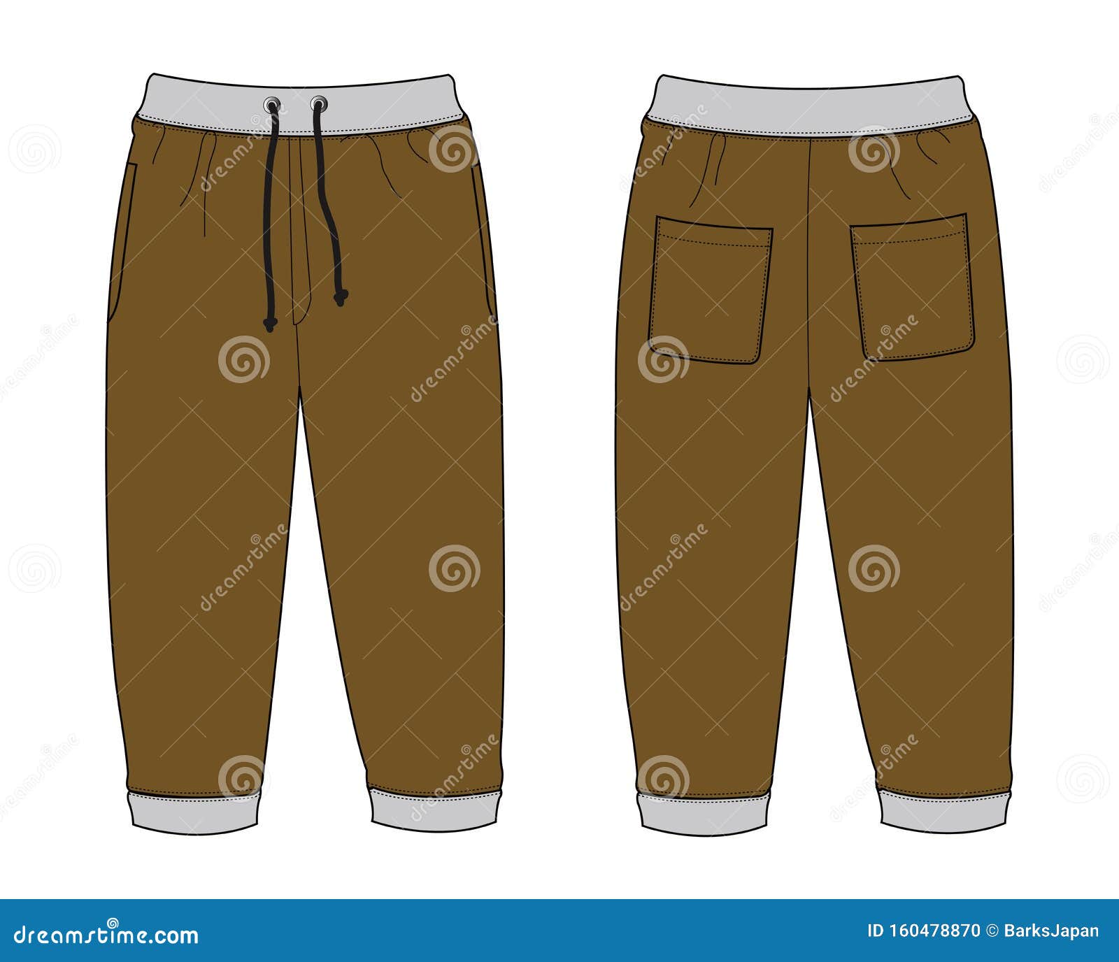 Illustration of Sweat Pants Stock Vector - Illustration of jersey ...