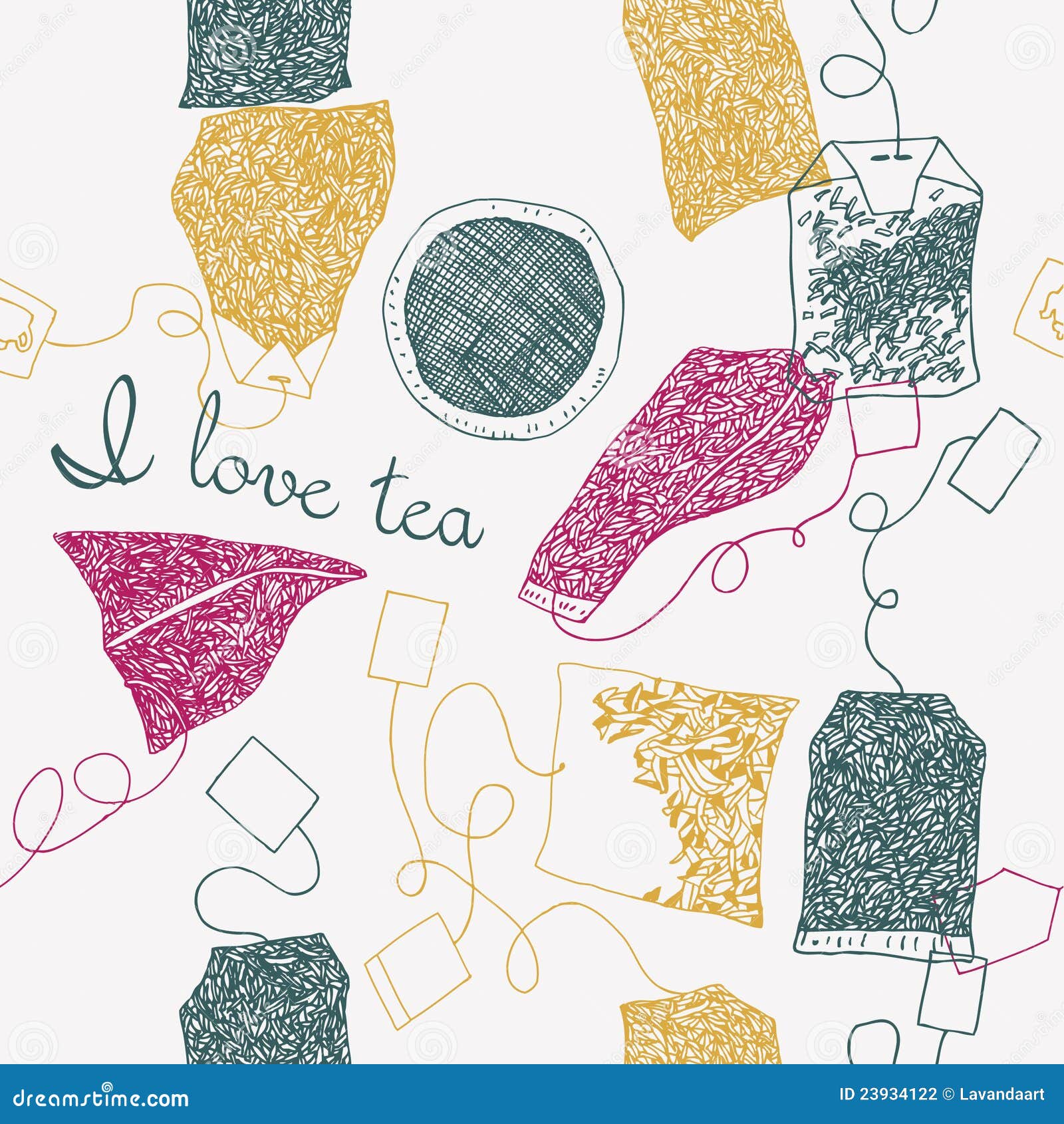 Illustration Of Tea Bags Stock Photography Image 23934122