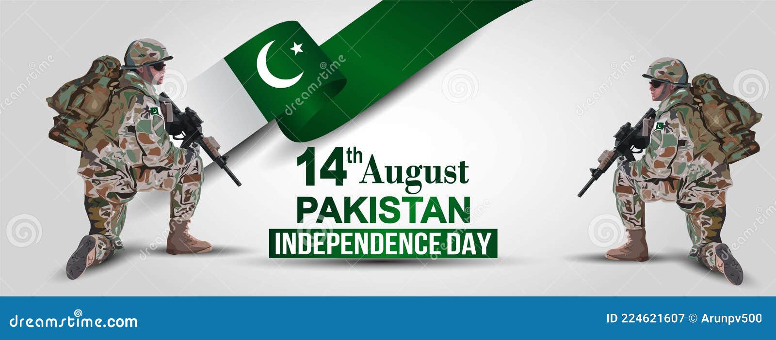 Illustration of 14th of August Background for Happy Independence ...