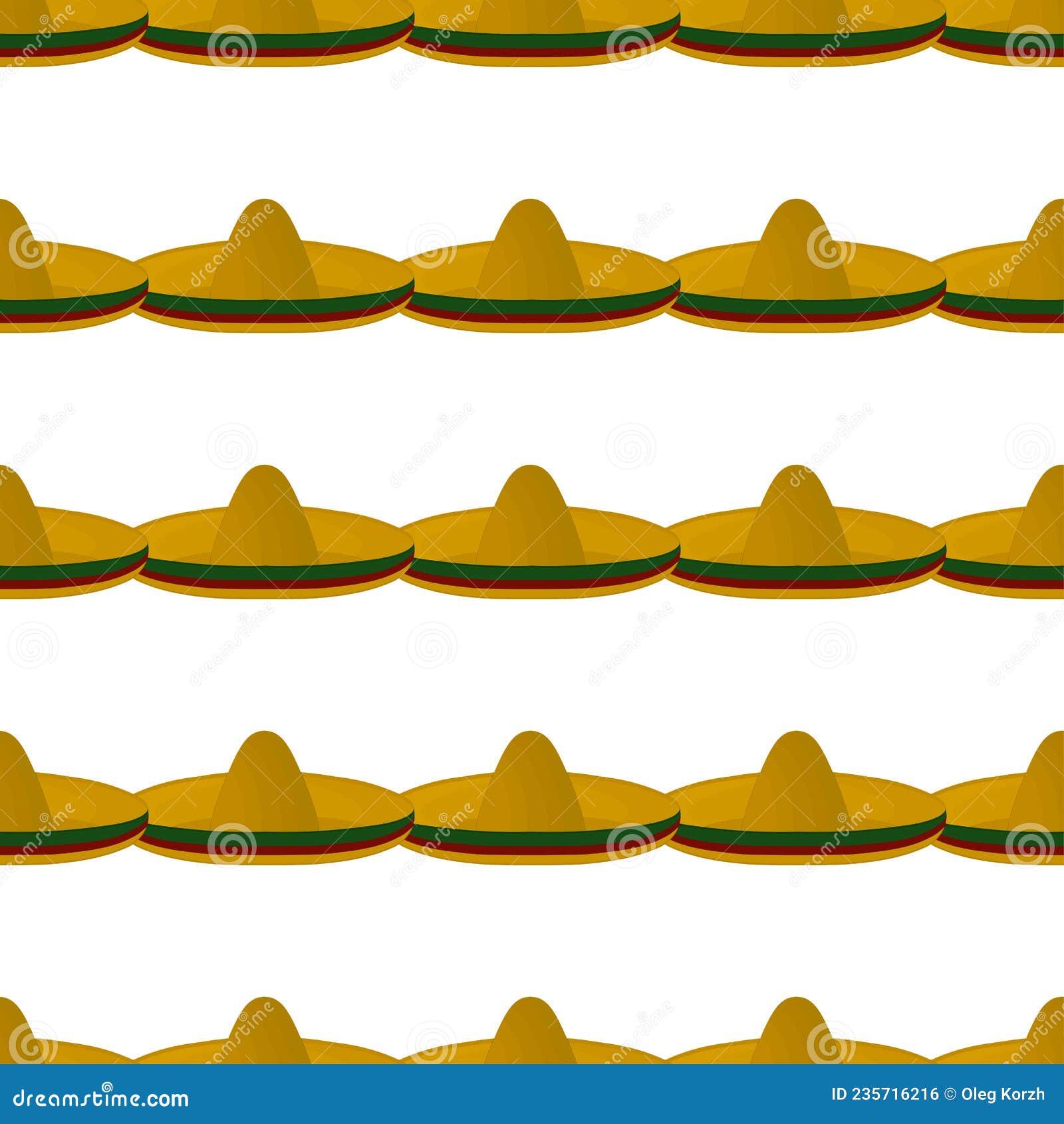  on theme pattern mexican hats sombrero