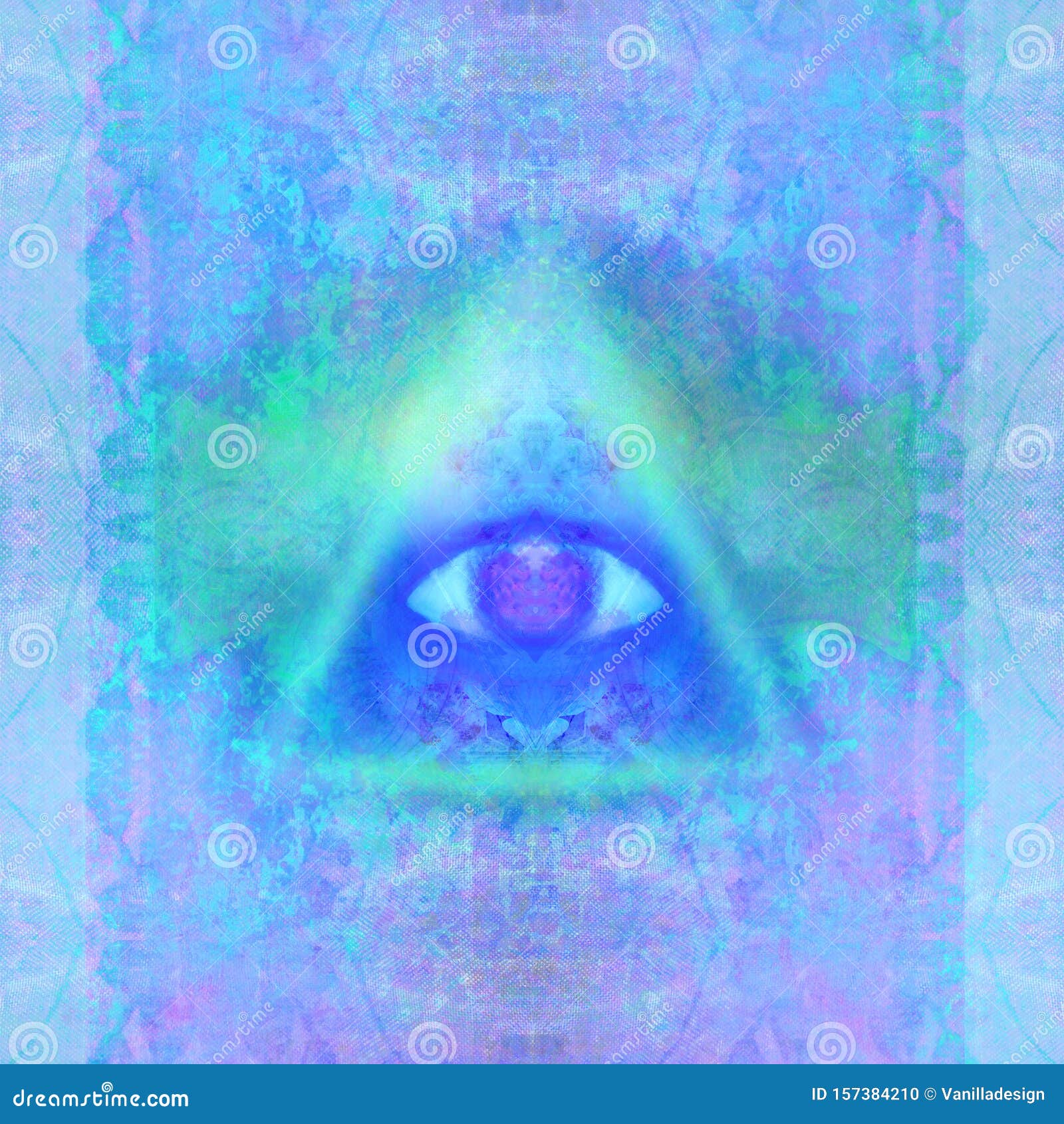Third eye mystical sign stock illustration. Illustration of aura