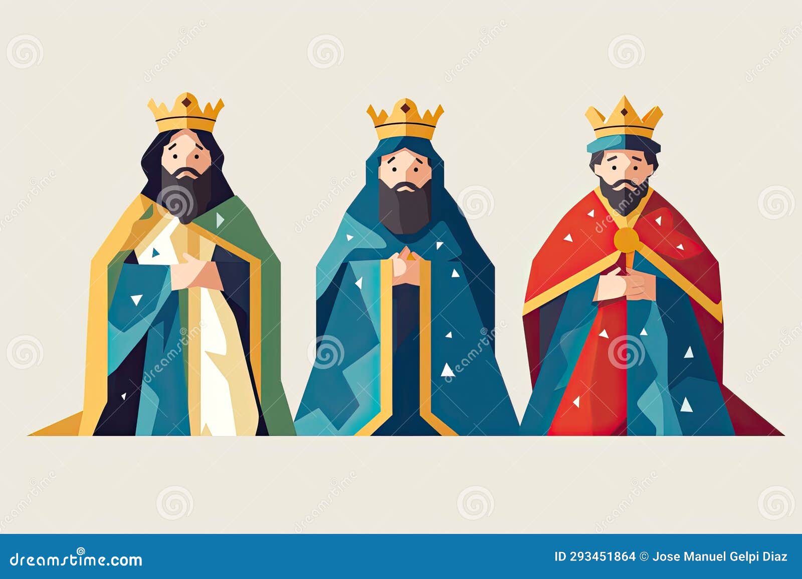 The Three Wise Men. Christianity Tradition at Christmas Stock