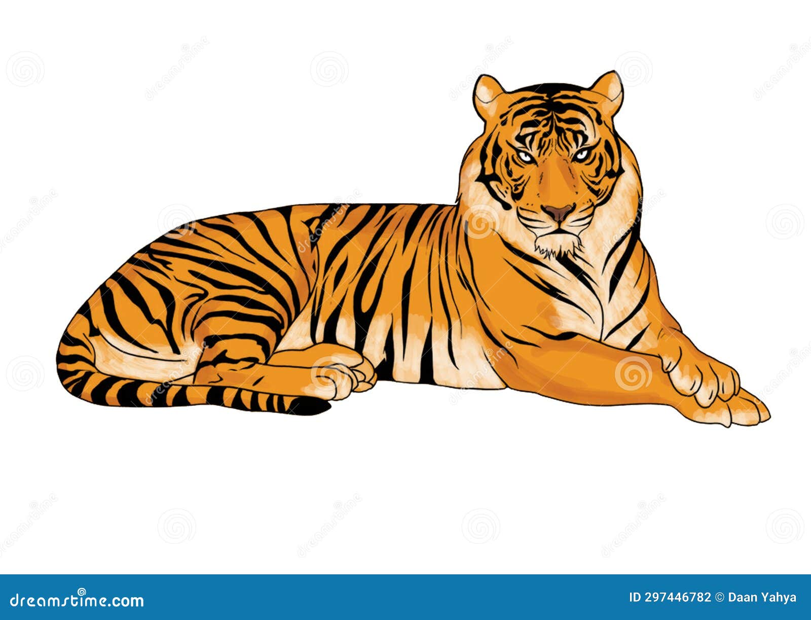 3d Rendered Illustration Of Sitting Tiger Cartoon Character Stock Photo,  Picture and Royalty Free Image. Image 53977474.