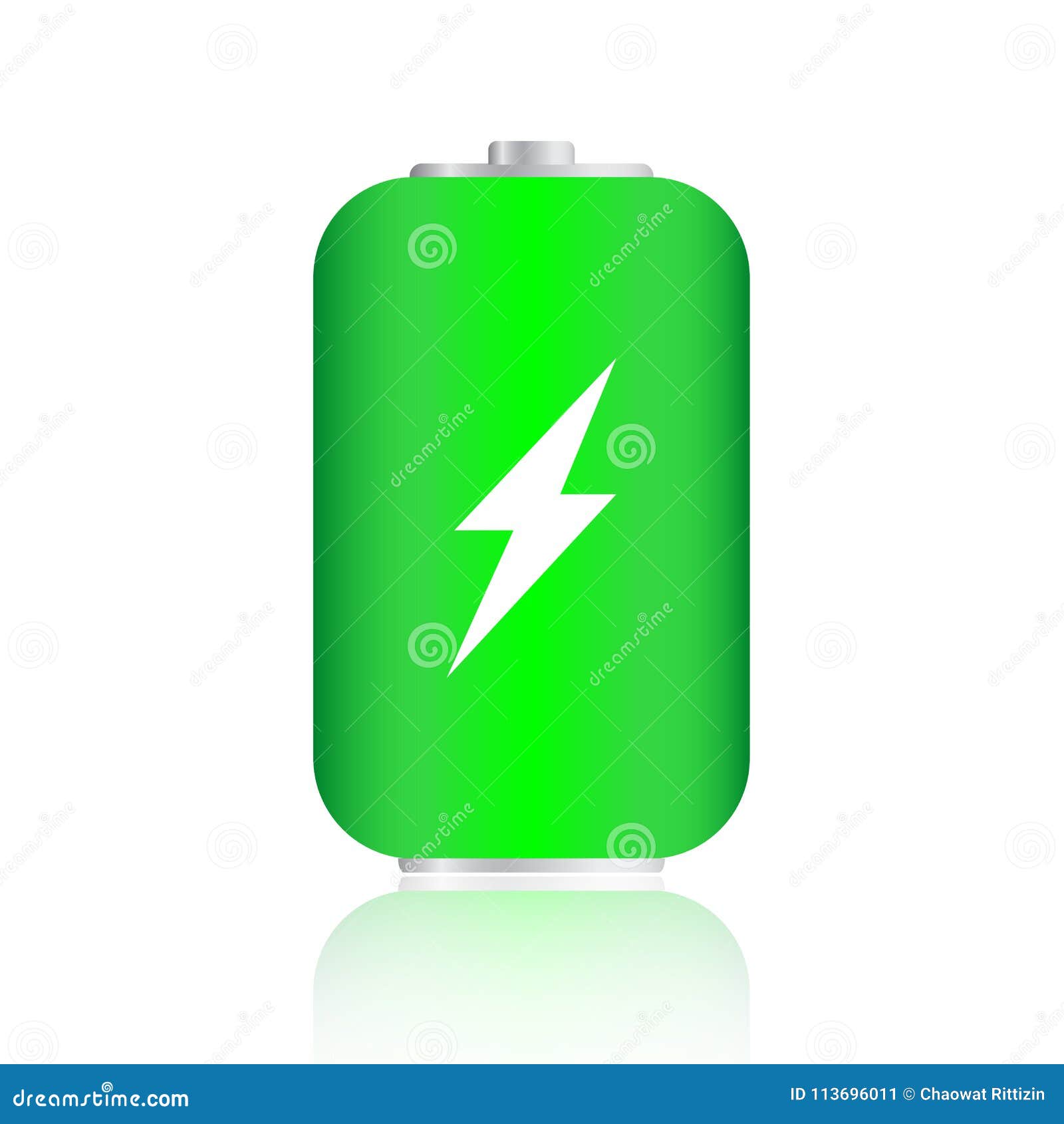 Illustration Transparent Charged Batteries. Vector Element for Your Creativity Stock
