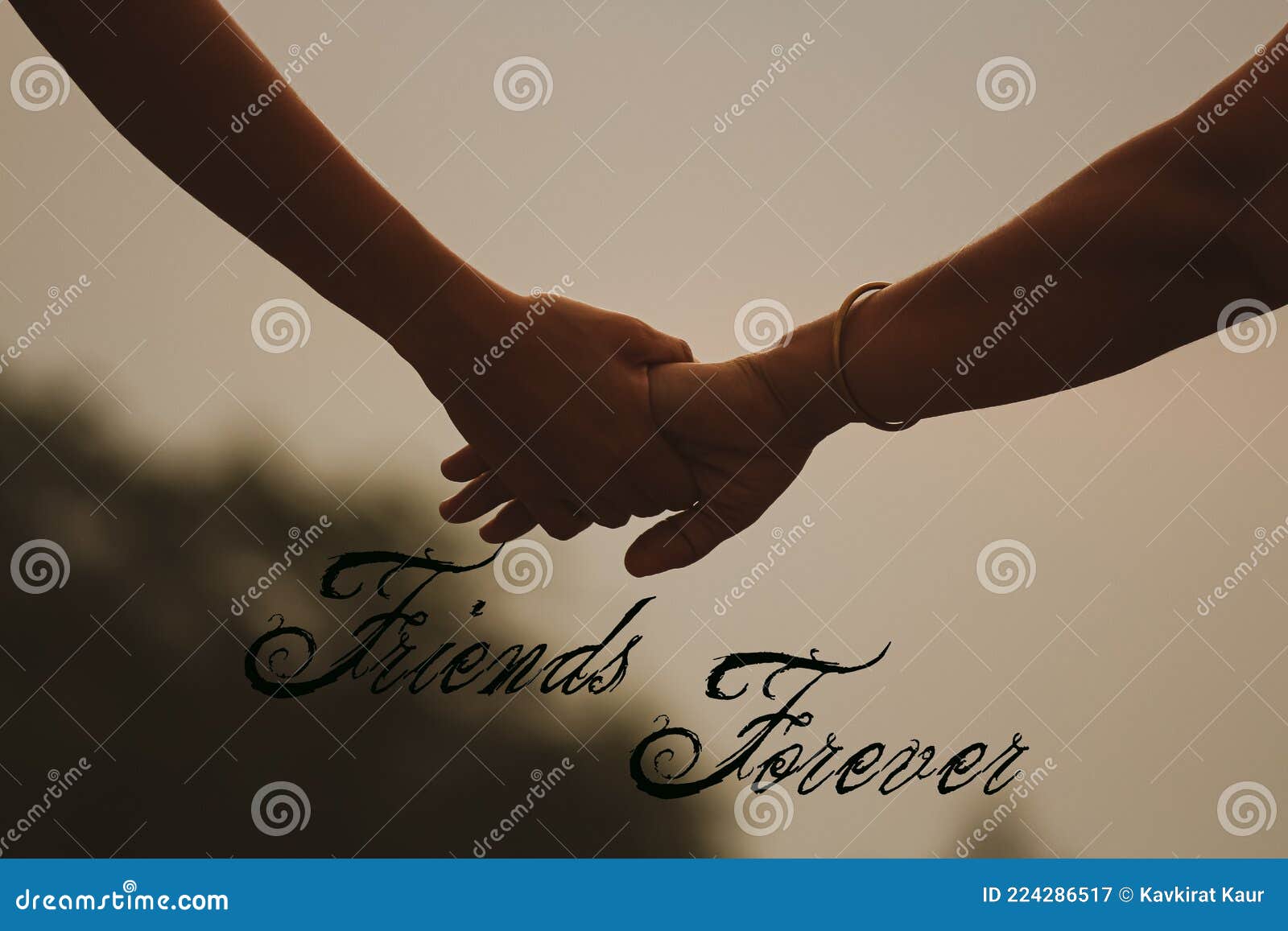 Illustration of Two Friends Holding Each Other Hands in the Sky Friends  Forever Friendship Day Special Stock Image - Image of pain, holding:  224286517