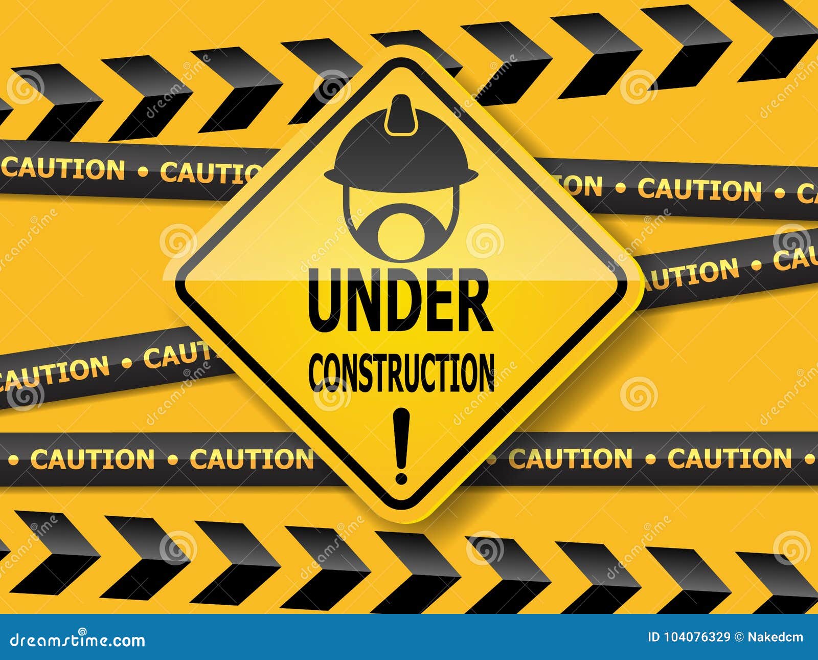 Under Construction Sign Work in Progress Stock Vector - Illustration of ...