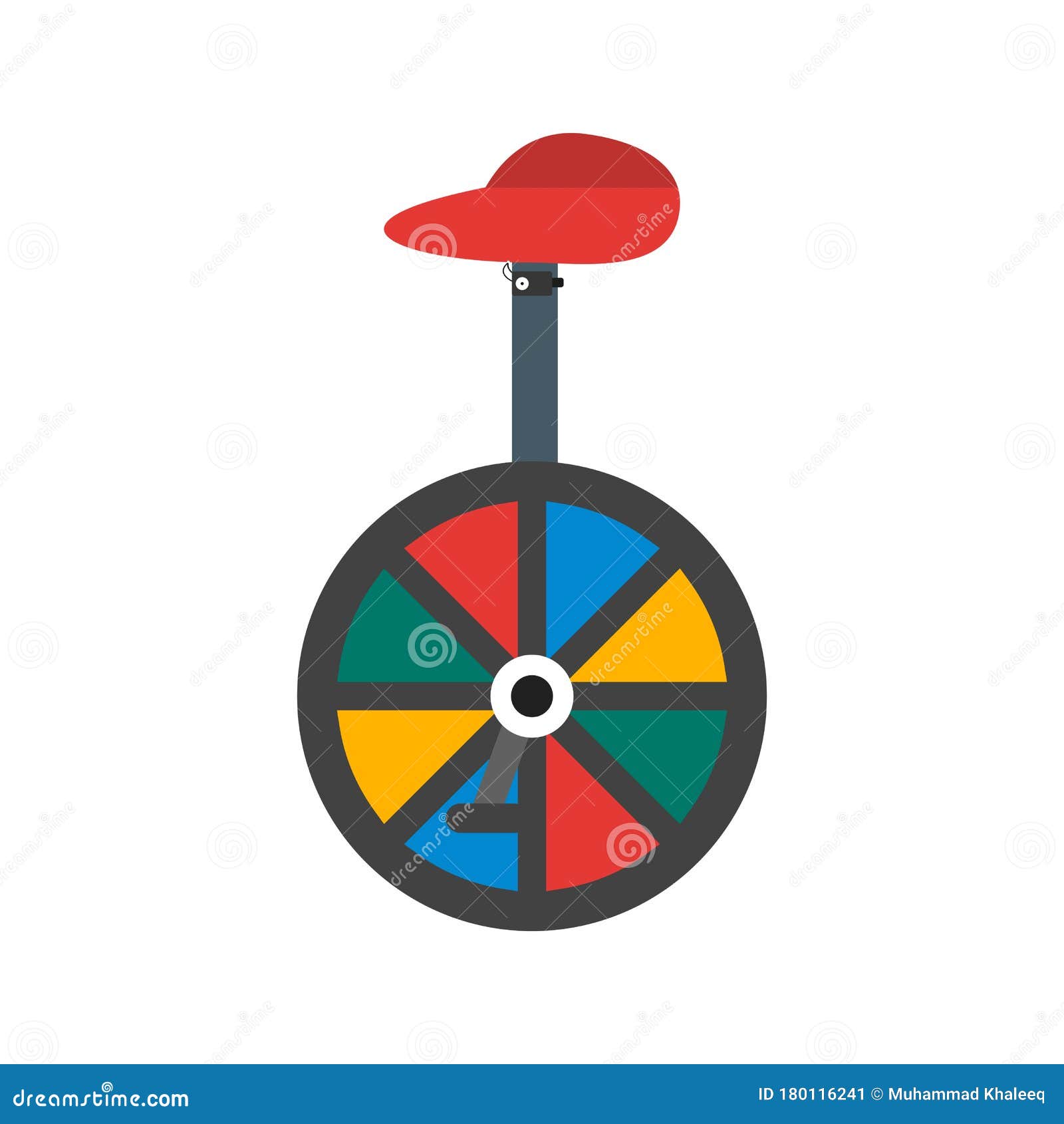 Illustration Unicycle Icon for Personal and Commercial Use. Stock