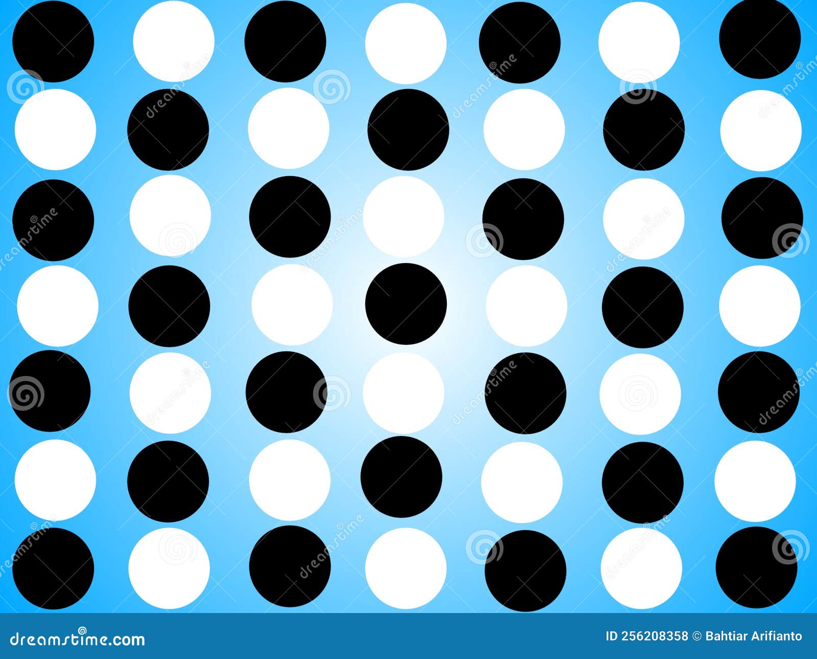 Illustration Various Black and White Circle Art Stock Illustration