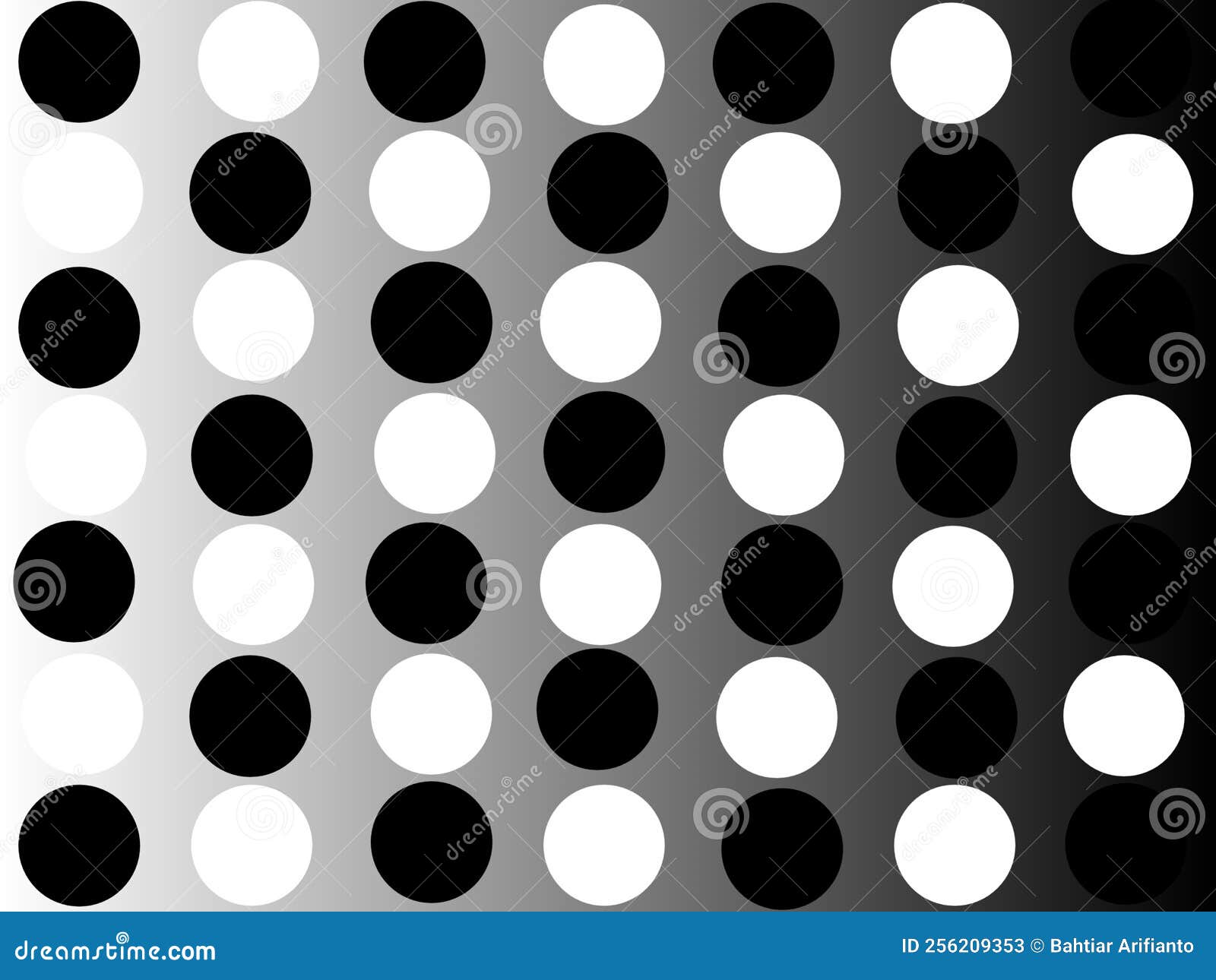 Illustration Various Black and White Circle Art Stock Illustration